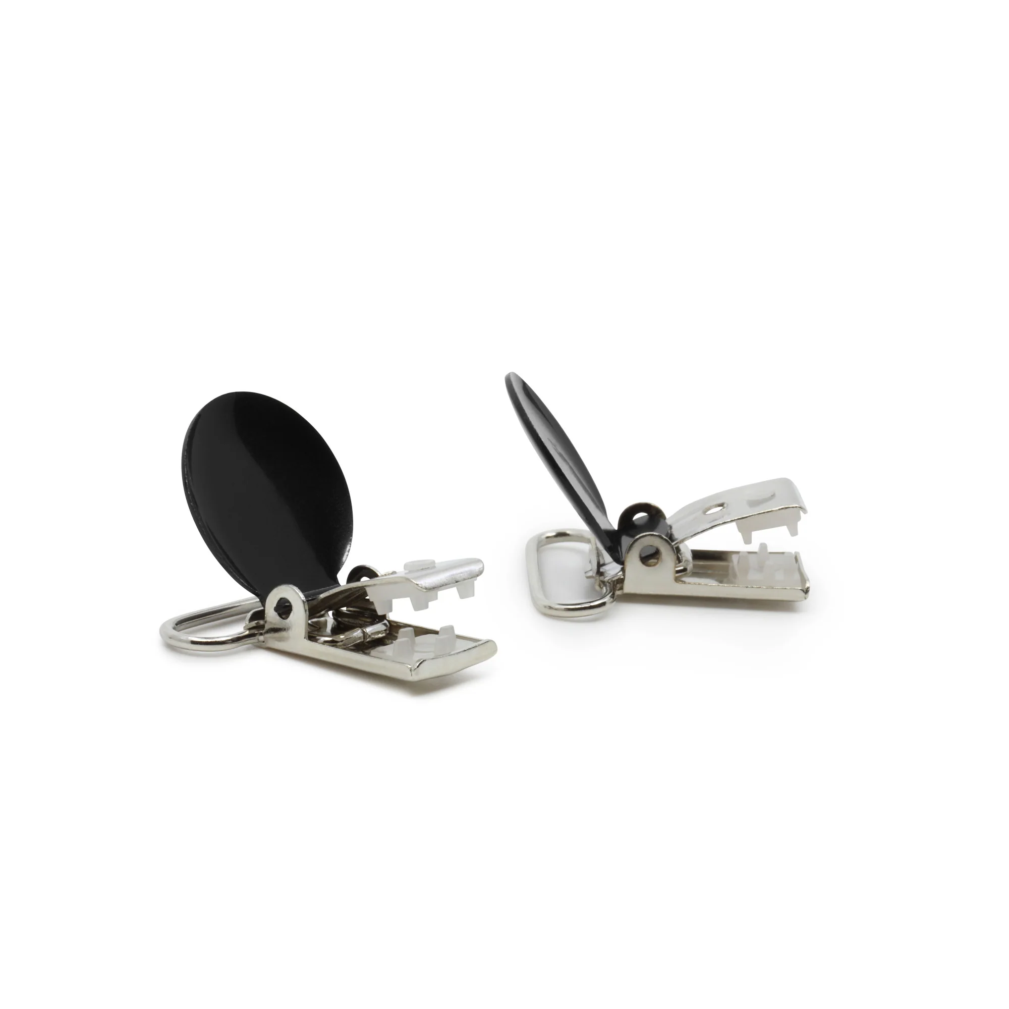 1" Suspender/Mitten Clips, 2 pc, Black - Image 4