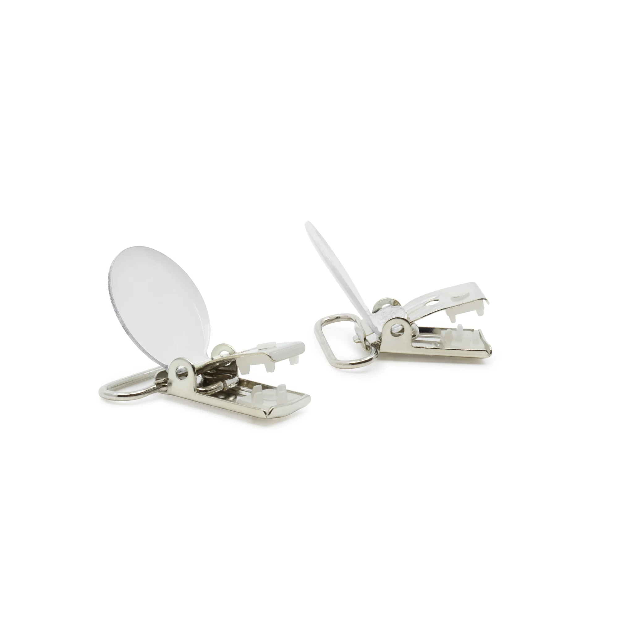 1" Suspender/Mitten Clips, 2 pc, White - Image 4