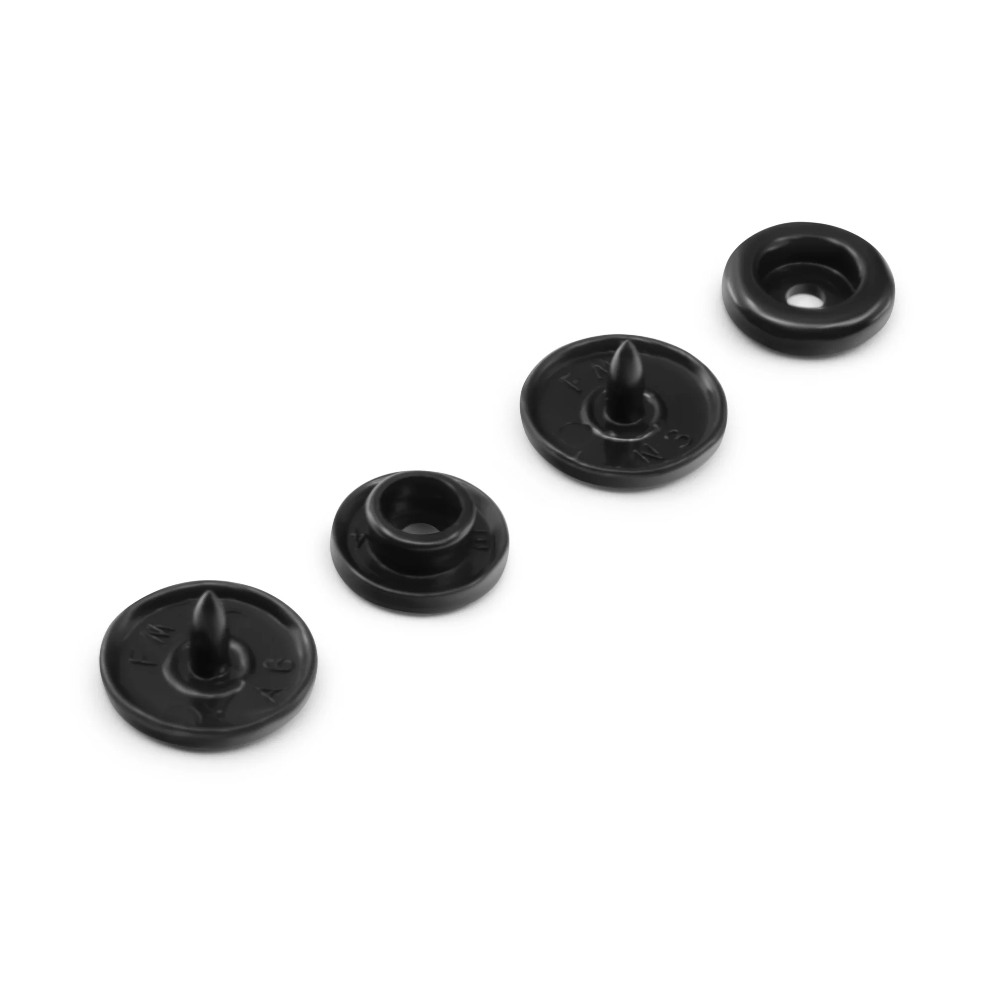 1/2" Plastic Snaps, Black, 60 Sets - Image 4