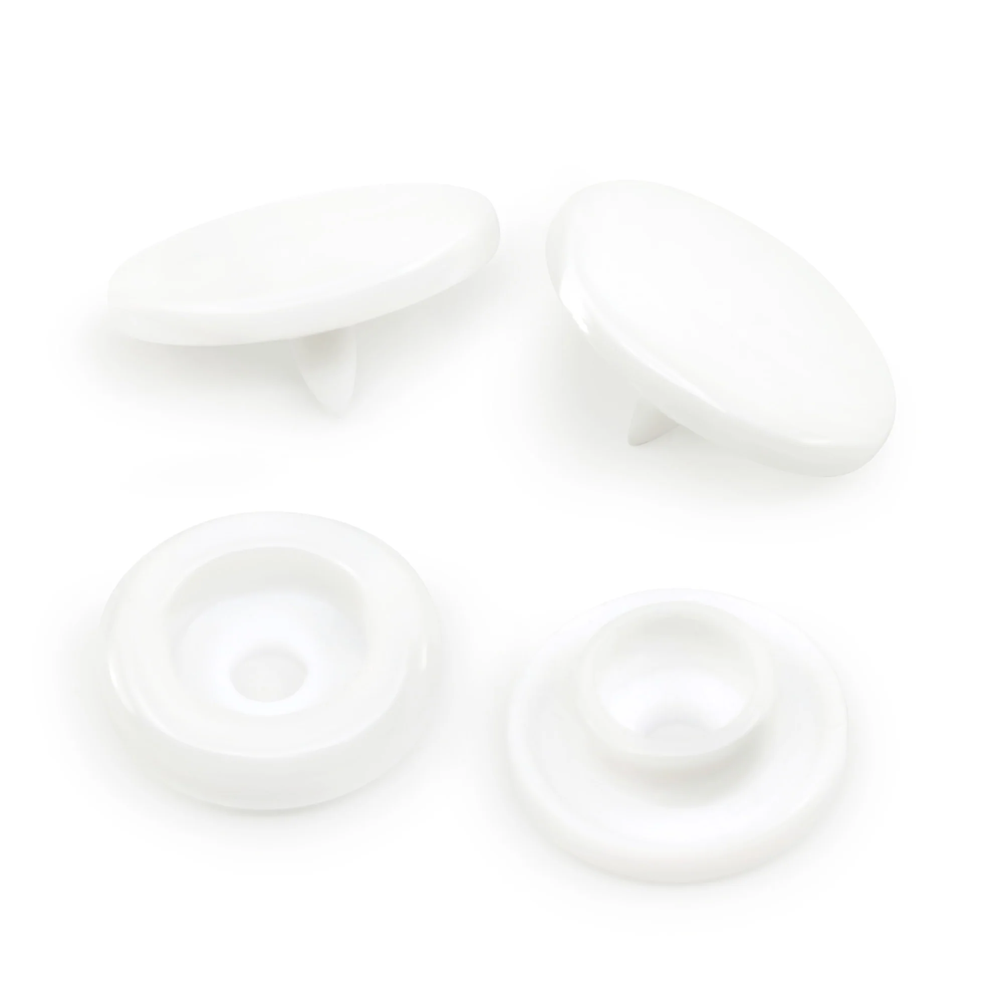 1/2" Plastic Snaps, White, 60 Sets - Image 3
