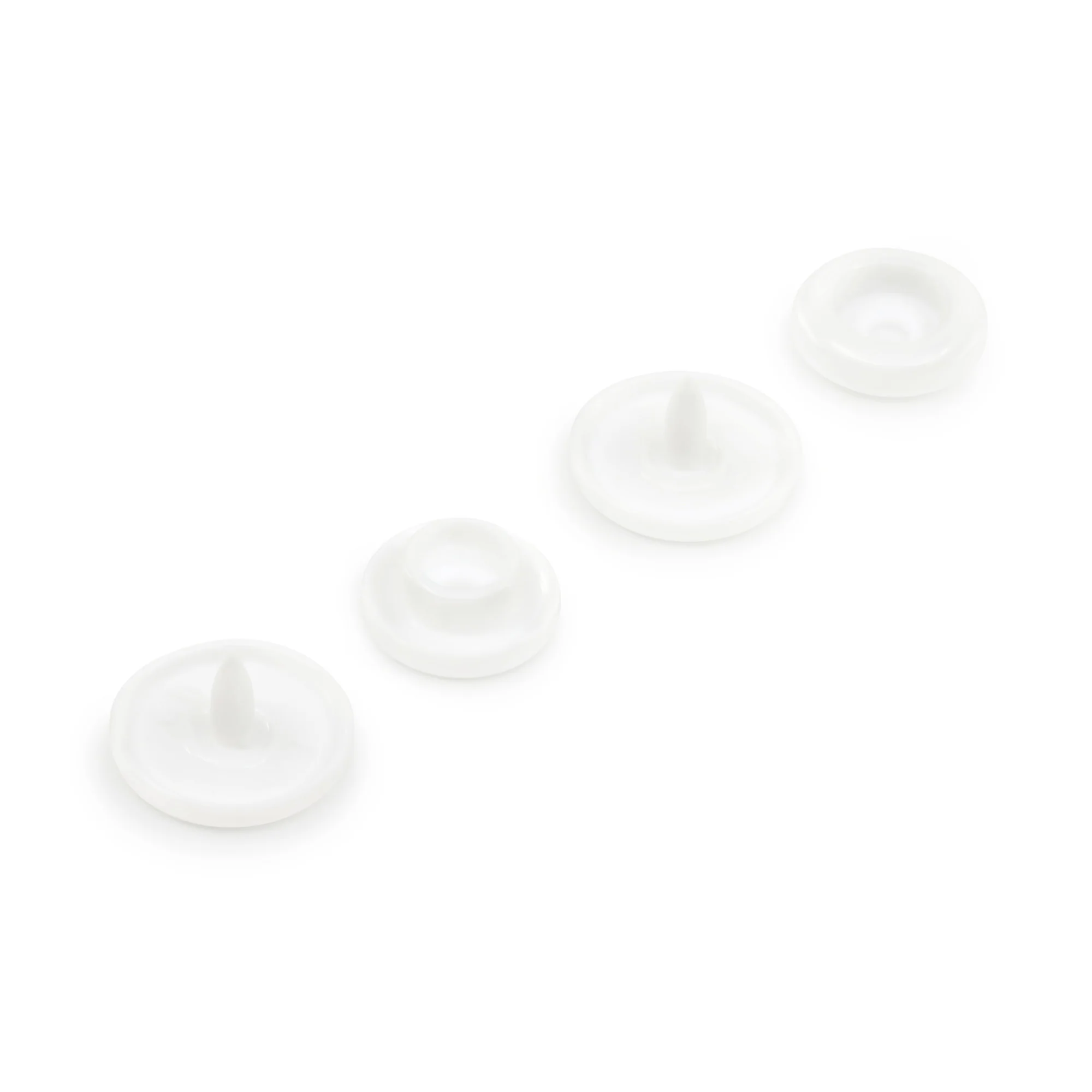 1/2" Plastic Snaps, White, 60 Sets - Image 4