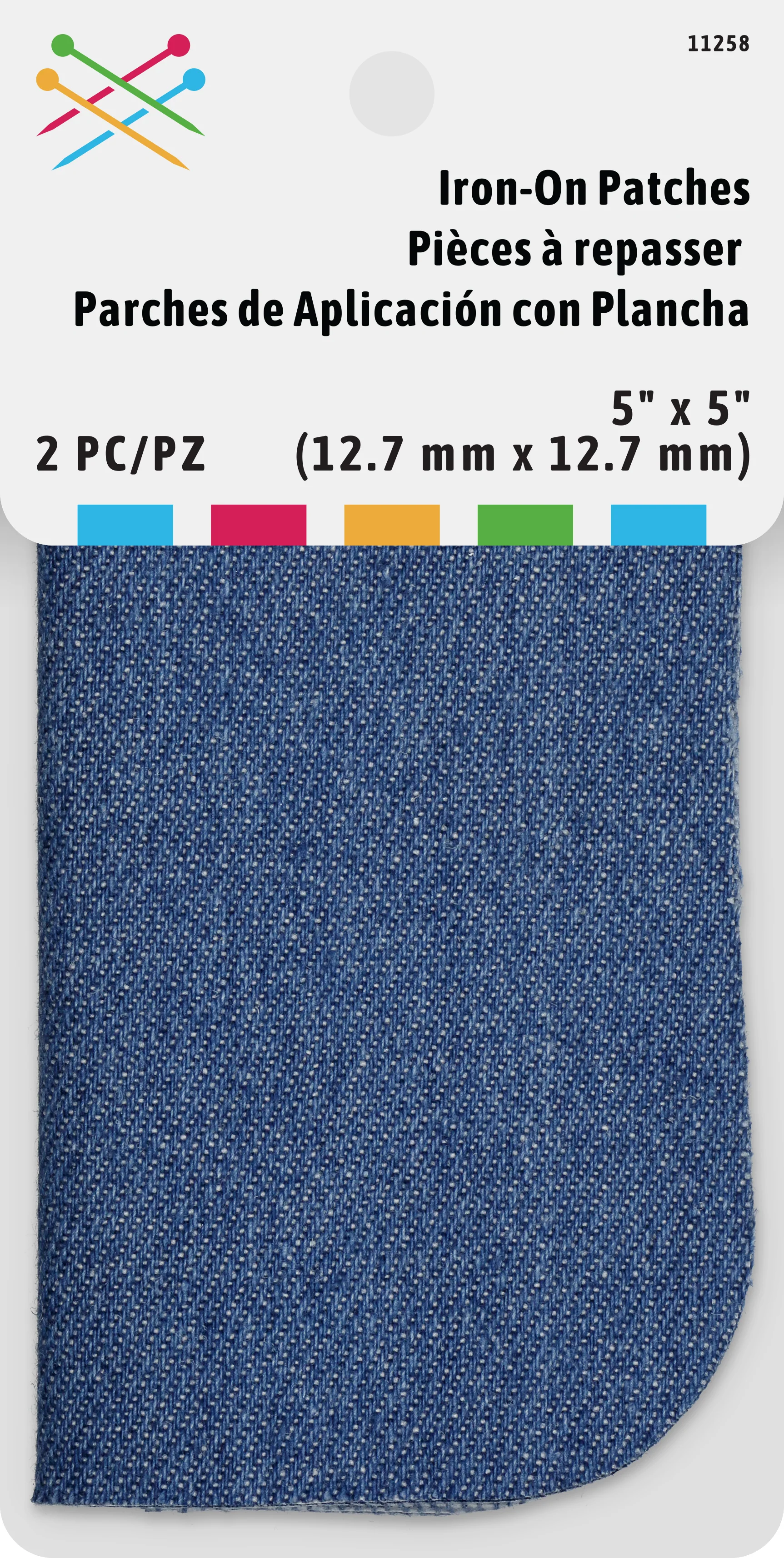 Denim Iron-On Patches 2 Pc