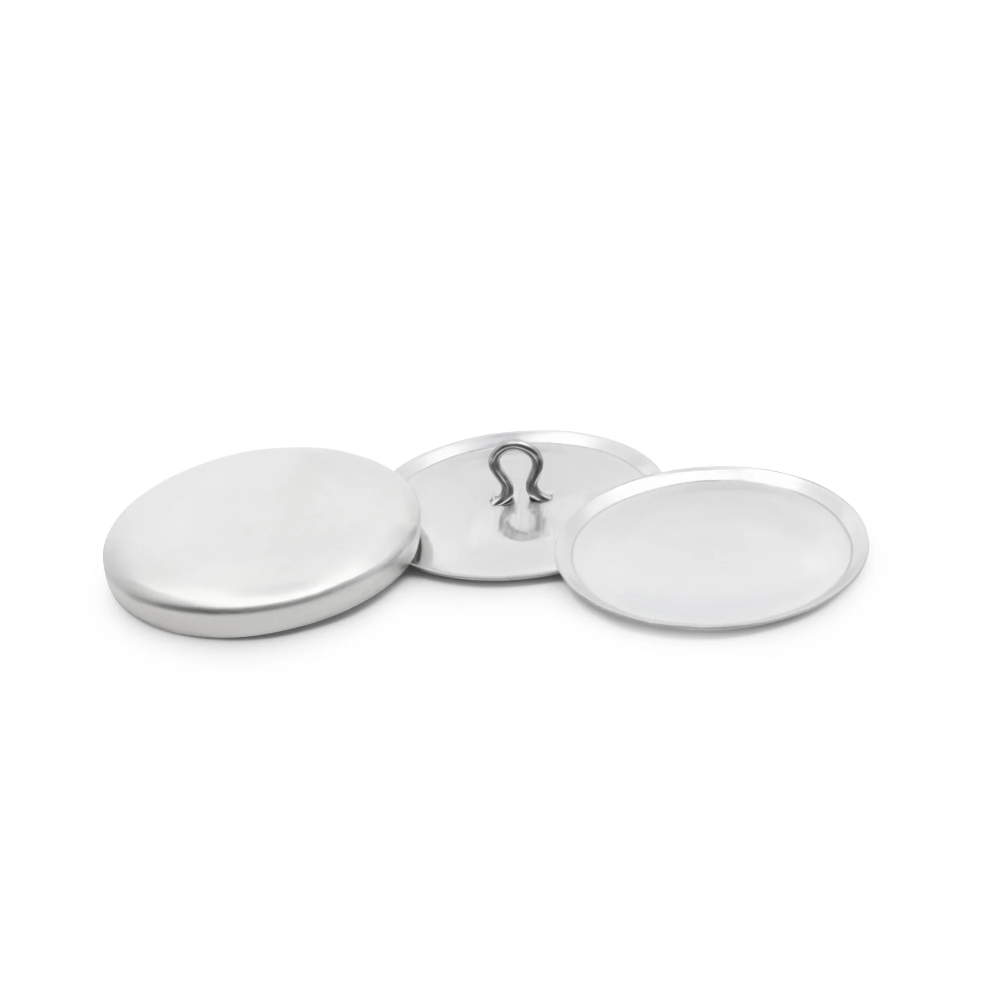 1-1/8" Craft Cover Button Kit, 10 Sets, Nickel - Image 2