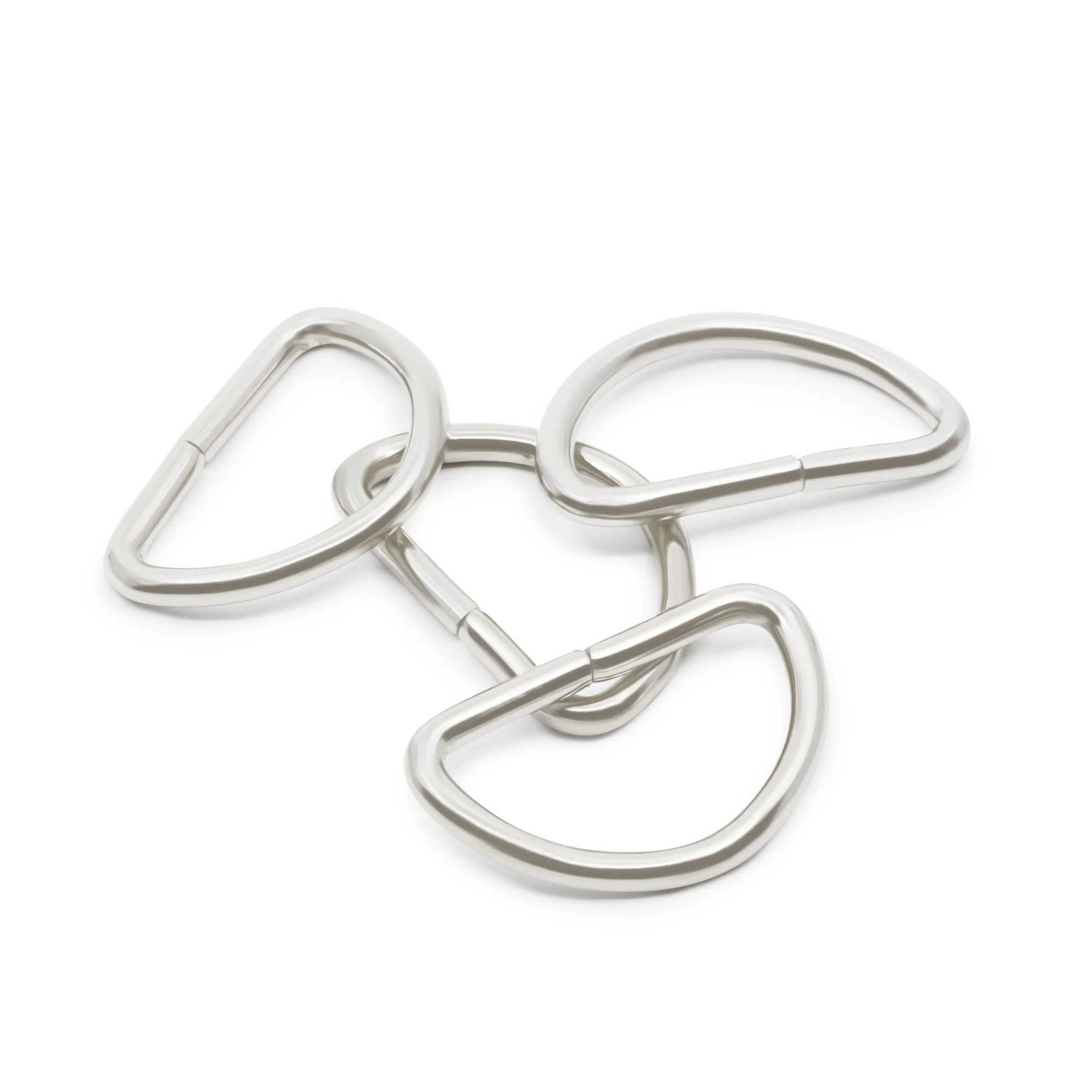 1" D-Rings, Nickel, 4 pc - Image 4