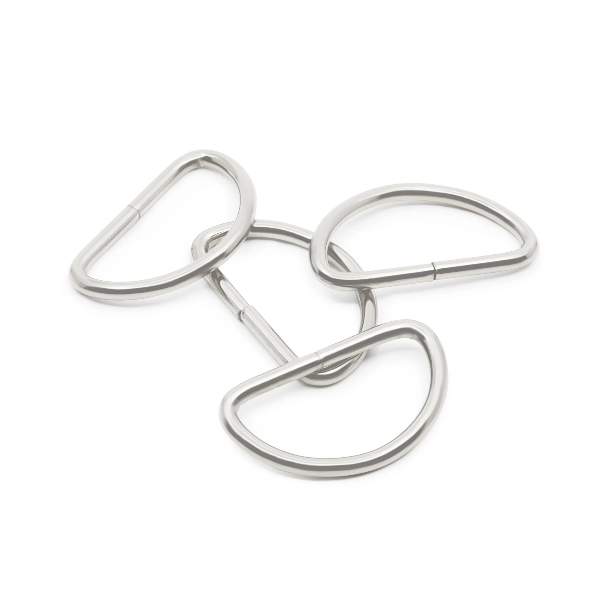 1-1/2" D-Rings, Nickel, 4 pc - Image 4