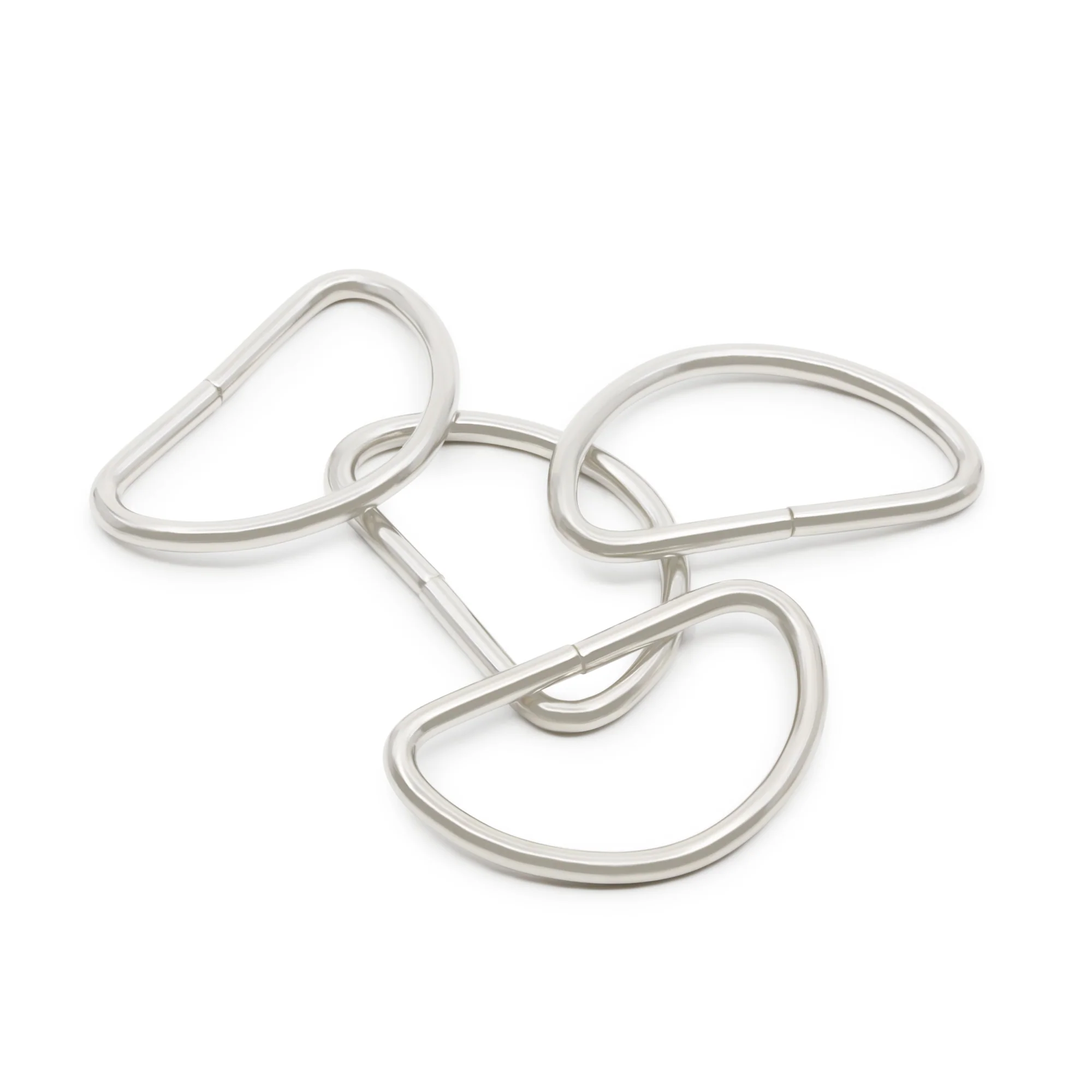 1-1/4" D-Rings, Nickel, 4 pc - Image 4