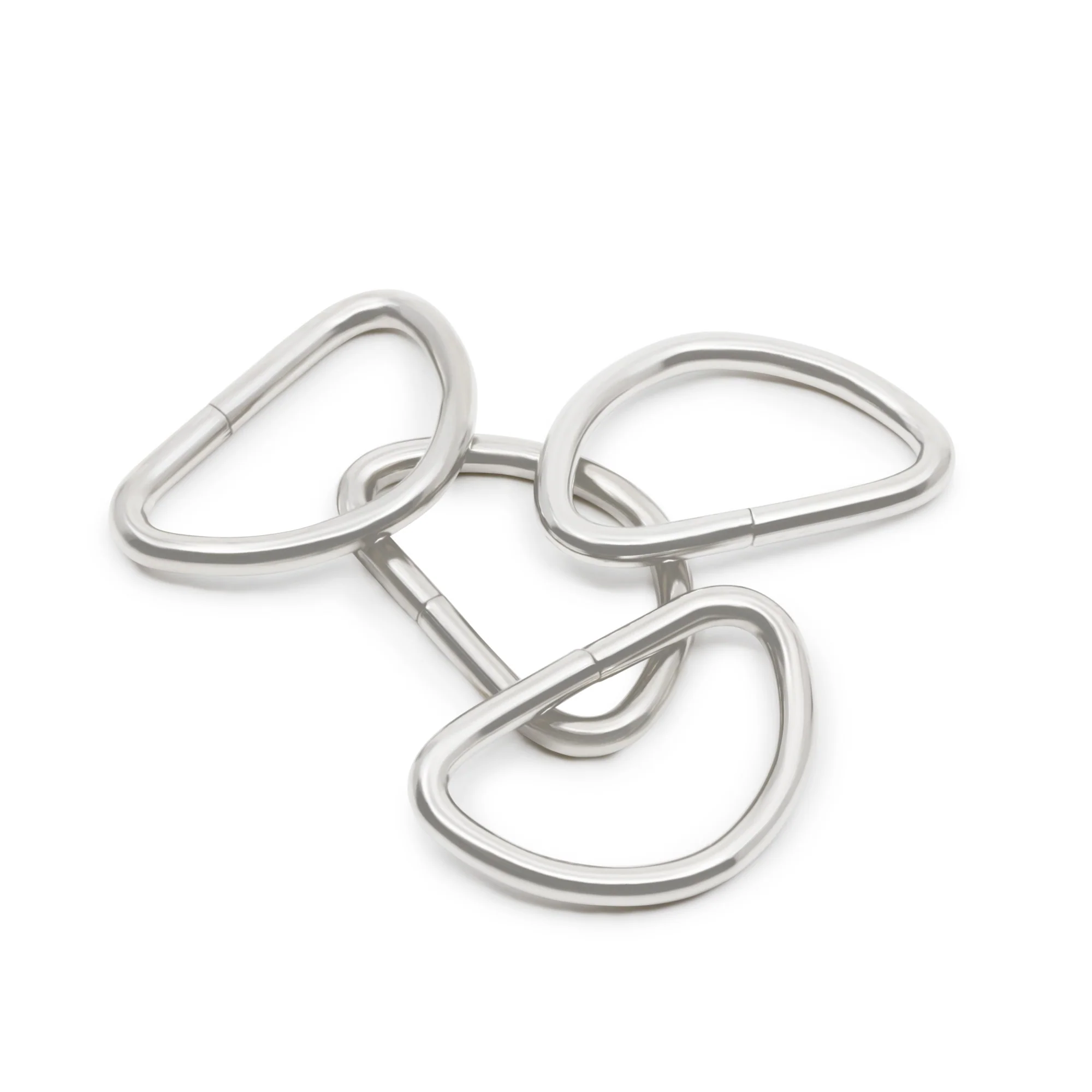 3/4" D-Rings, Nickel, 4 pc - Image 4