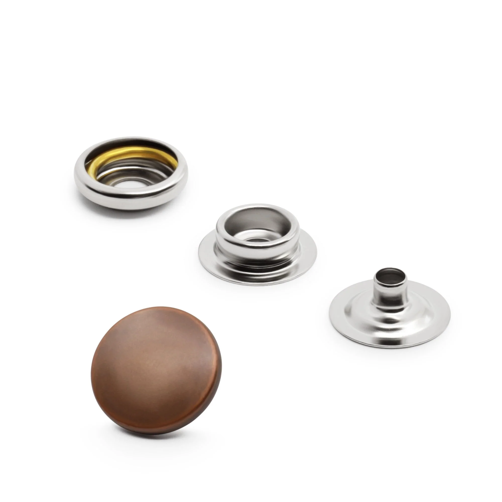 5/8" Heavy Duty Snaps, 7 Sets, Copper - Image 3