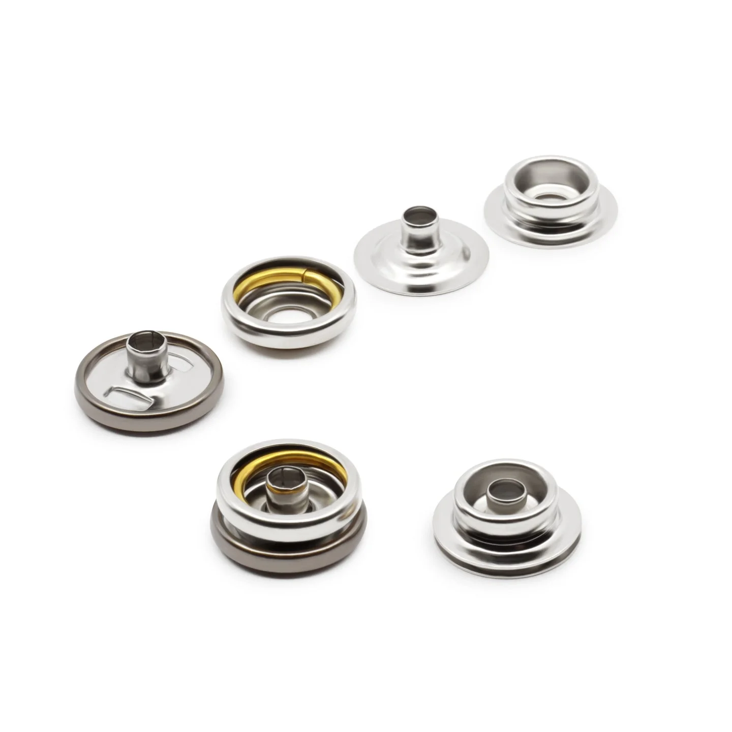 5/8" Heavy Duty Snaps, 7 Sets, Gunmetal - Image 4