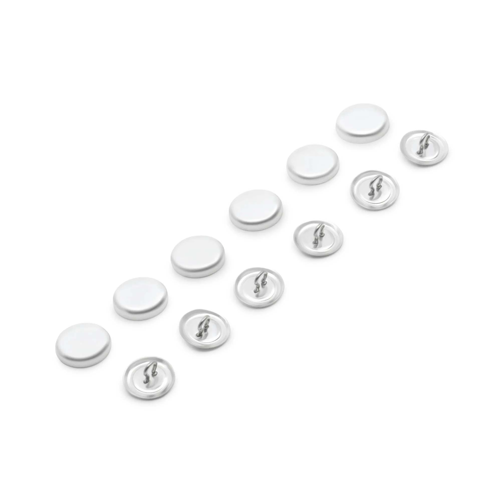 5/8" Cover Button Refill, 6 Sets, Nickel - Image 4