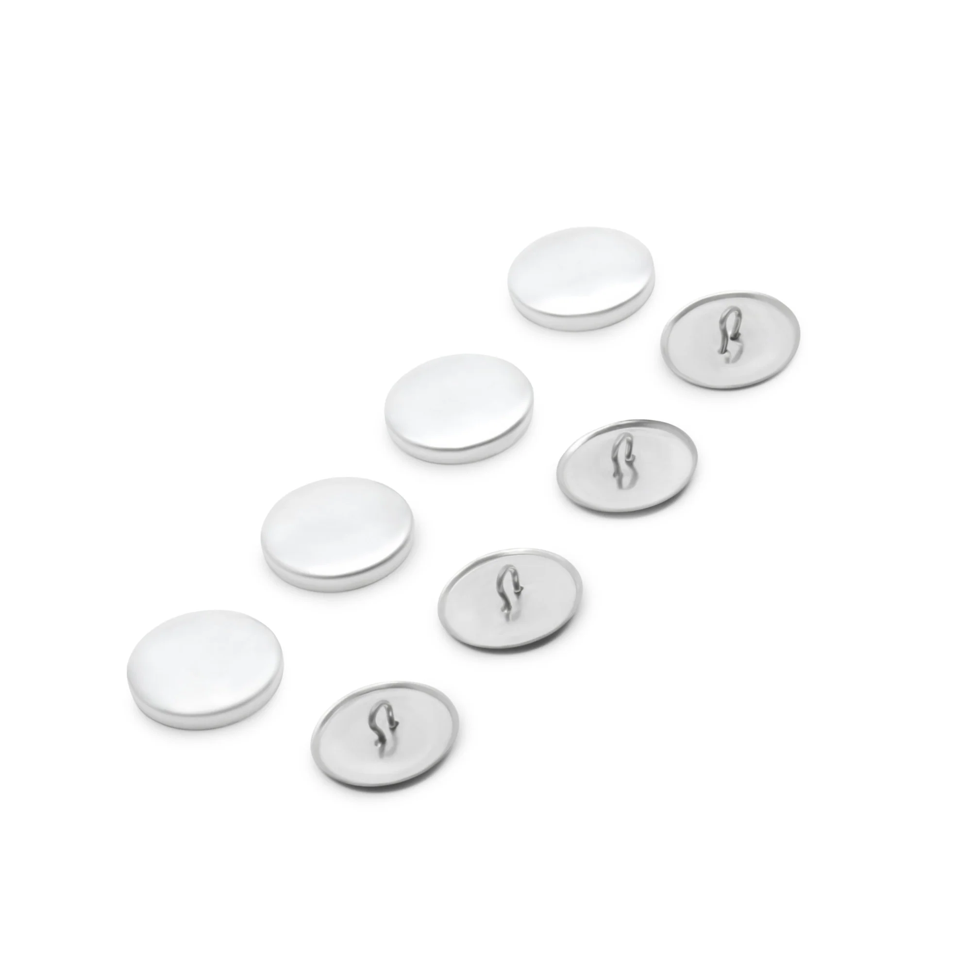 7/8" Cover Button Refill, 4 Sets, Nickel - Image 4