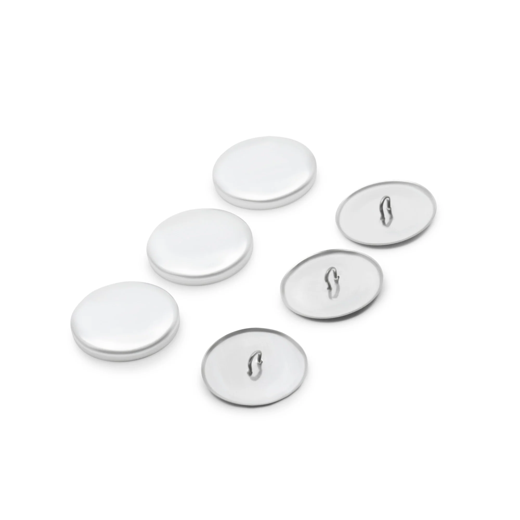 1-1/8" Cover Button Refill, 3 Sets, Nickel - Image 4