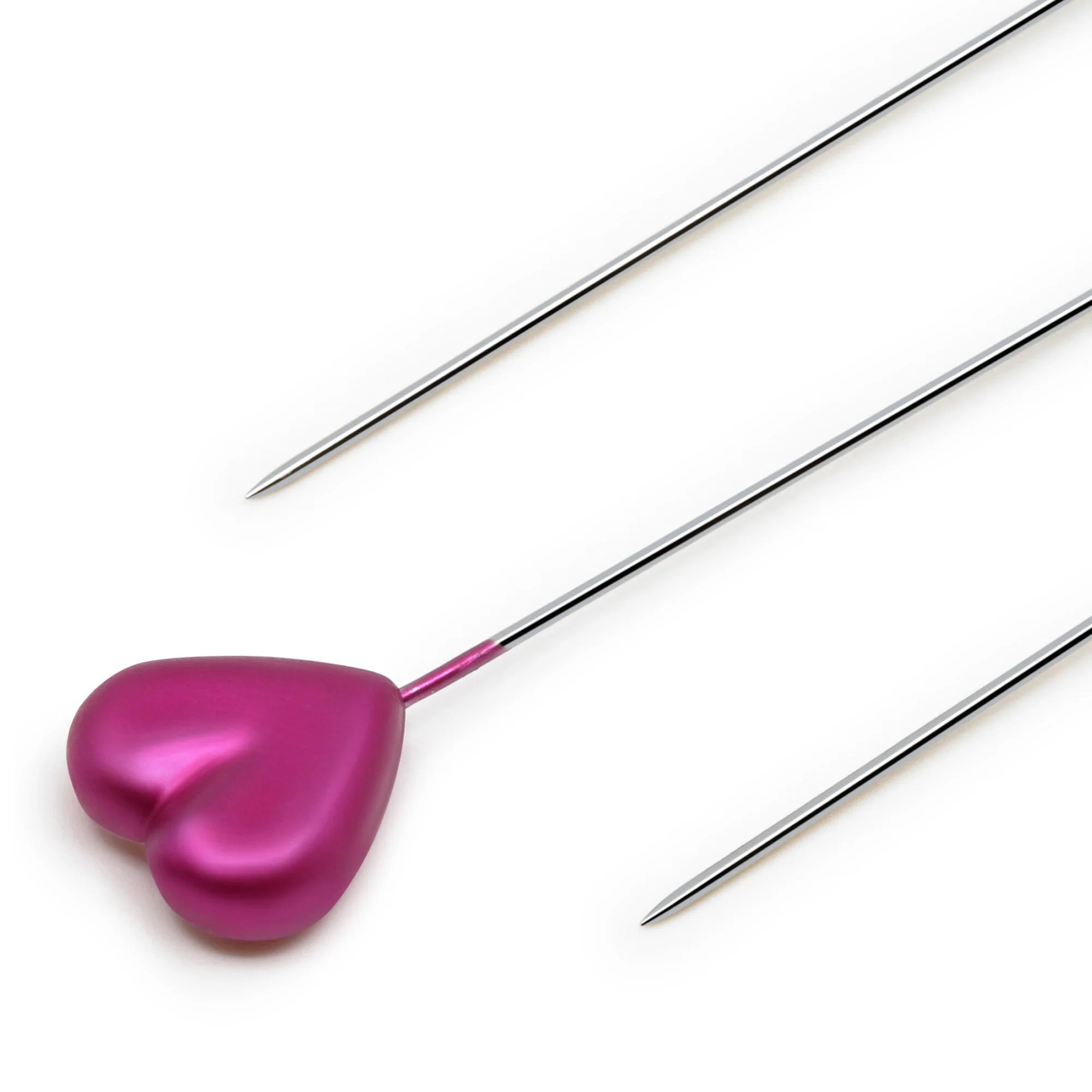2-1/8" Heart Pearlized Pins, Assorted, 35 pc - Image 2