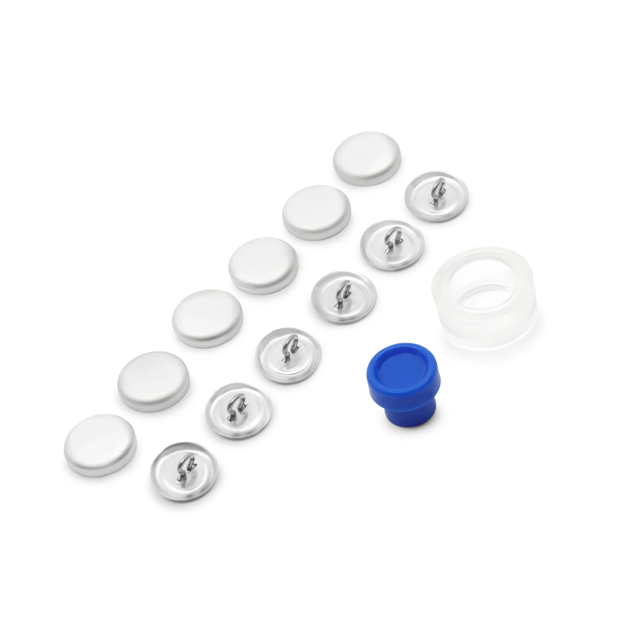 5/8" Cover Button Kit, Nickel - Image 4