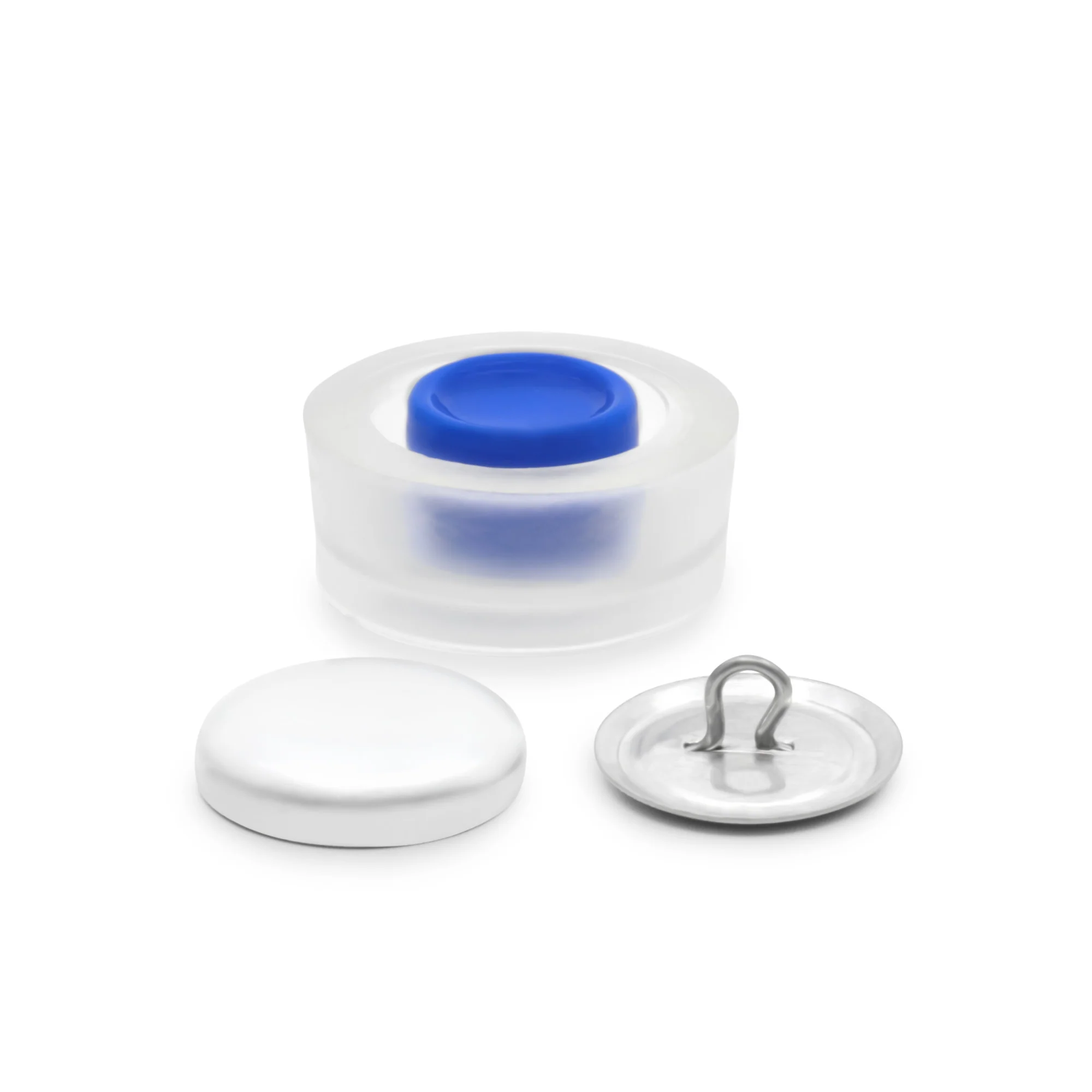 3/4" Cover Button Kit, Nickel - Image 3