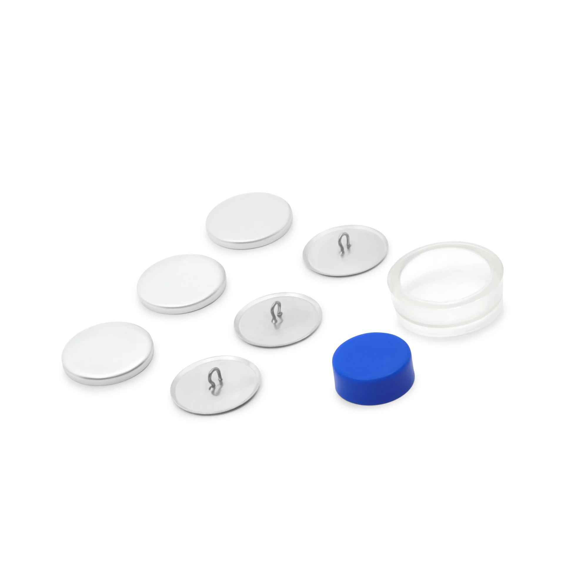 1-1/8" Cover Button Kit, Nickel - Image 4