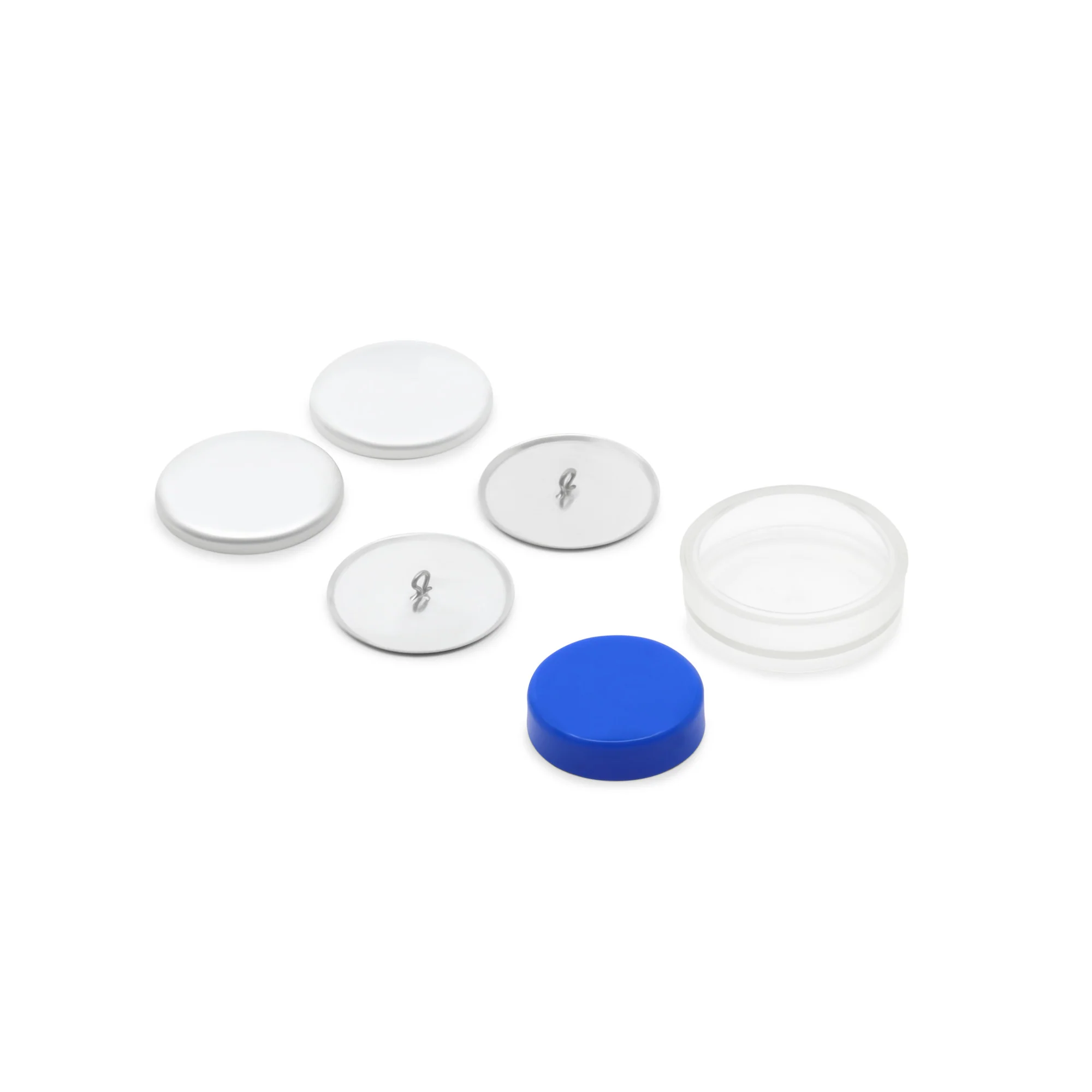 1-1/2" Cover Button Kit, Nickel - Image 4