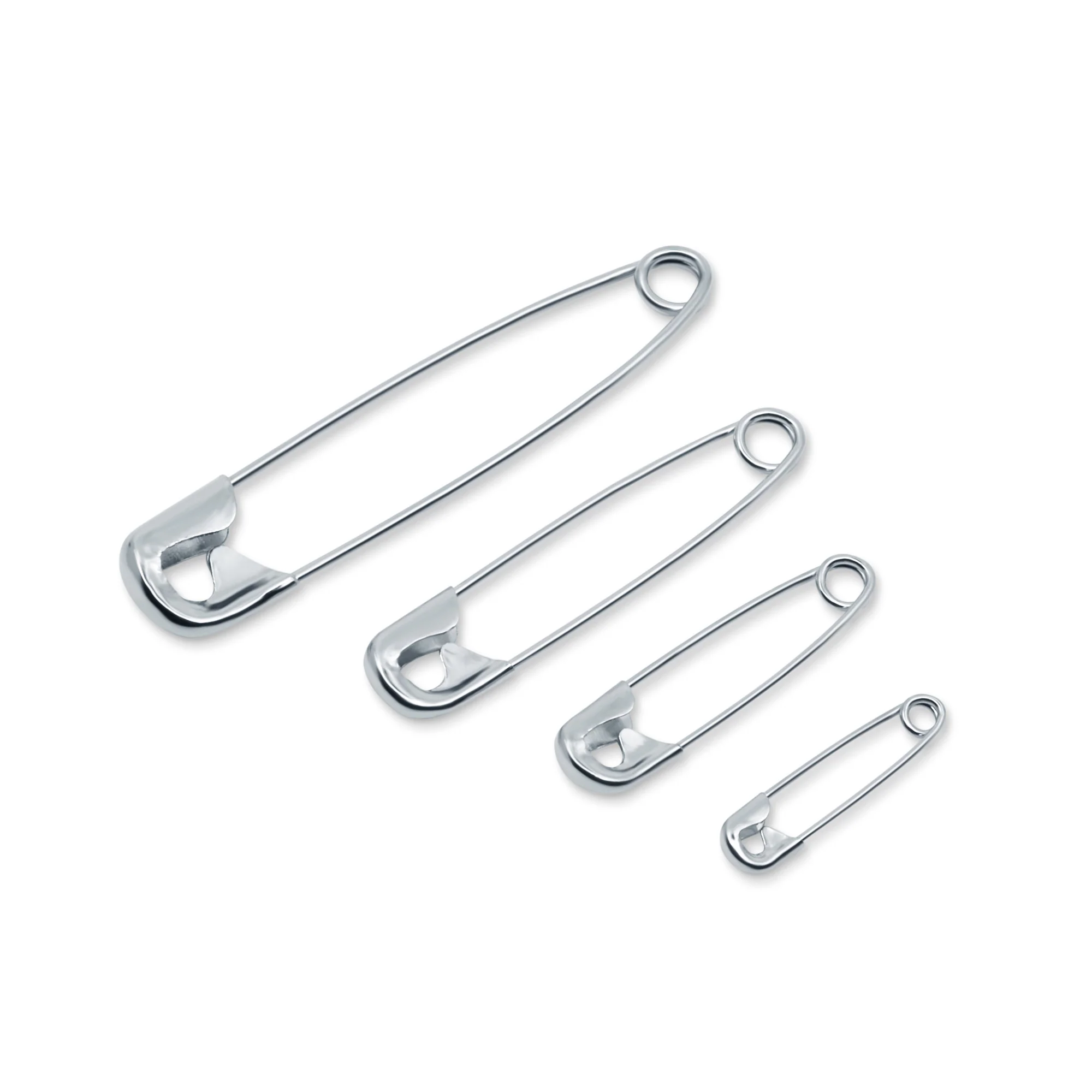 Safety Pins, Assorted Sizes, Nickel, 100 pc - Image 2