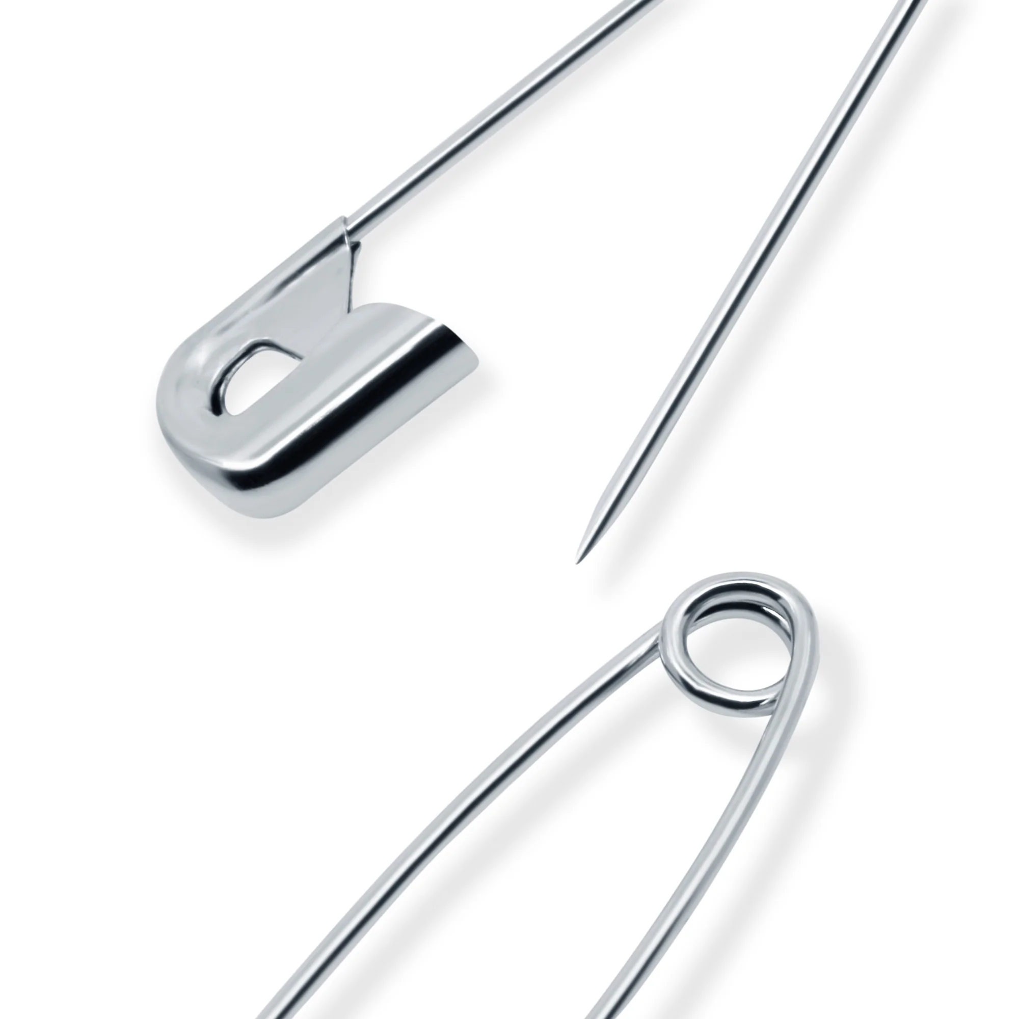 2" Safety Pins, Nickel, 150 pc - Image 3