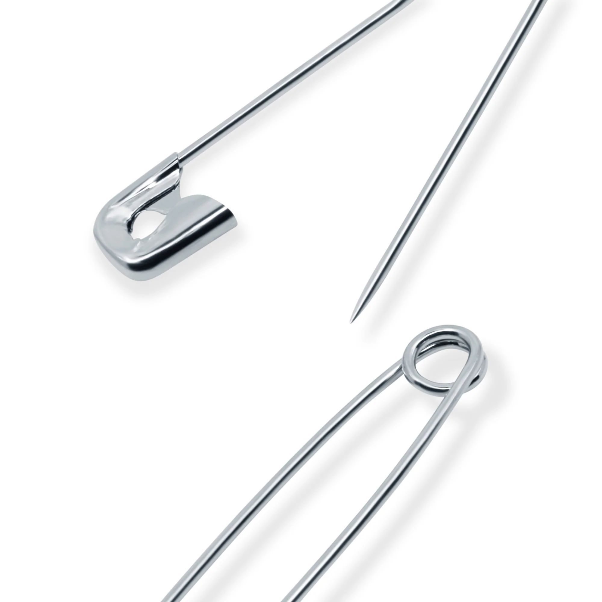 1-1/2" Safety Pins, Nickel, 200 pc - Image 3