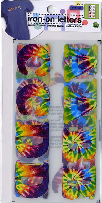 Soft Flex Iron-on Letters, 5 Sheets