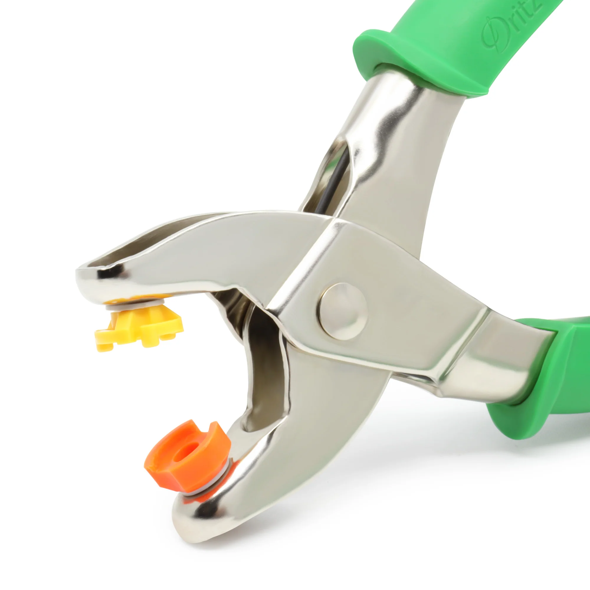Snap Pliers for 3/8" Open-Ring & 7/16" Pearl Snaps, Green - Image 3