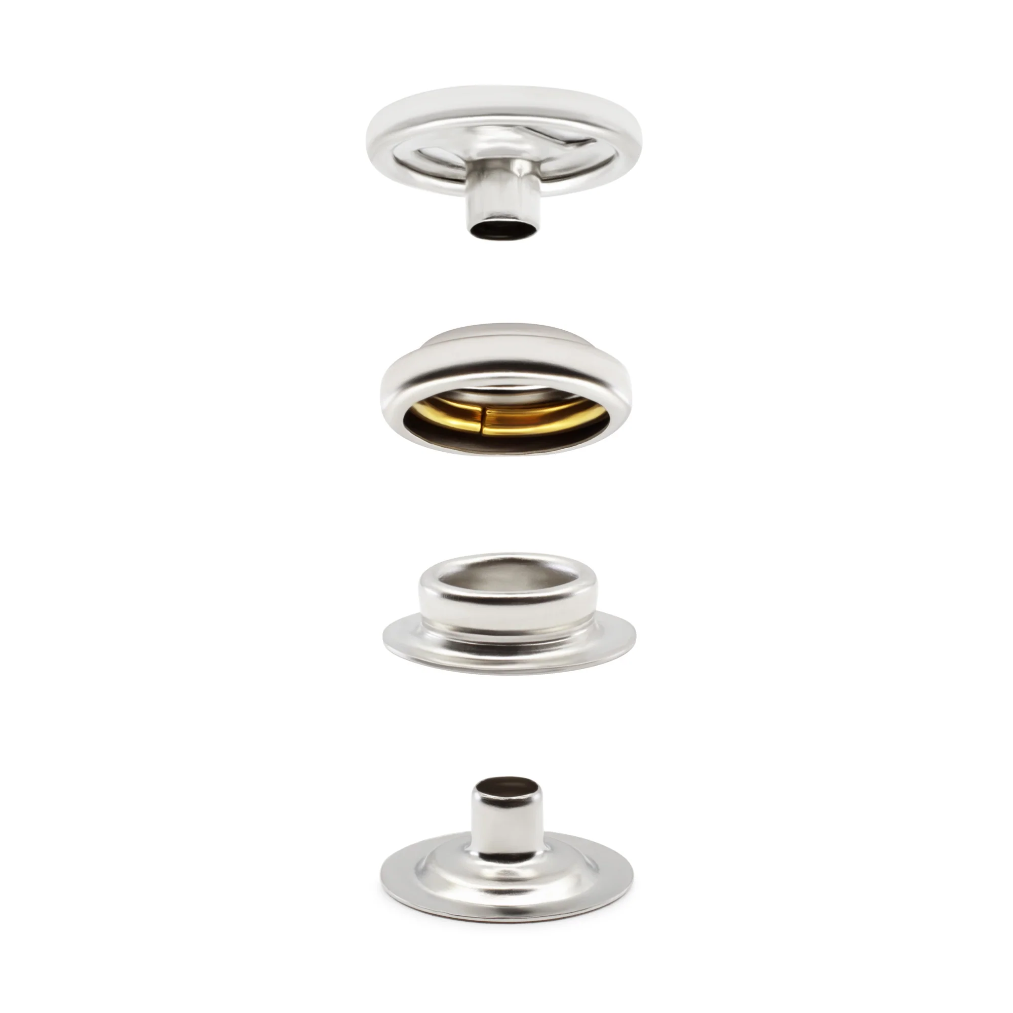 Heavy Duty Snap Fastener Kit, 7 Sets, Nickel - Image 2