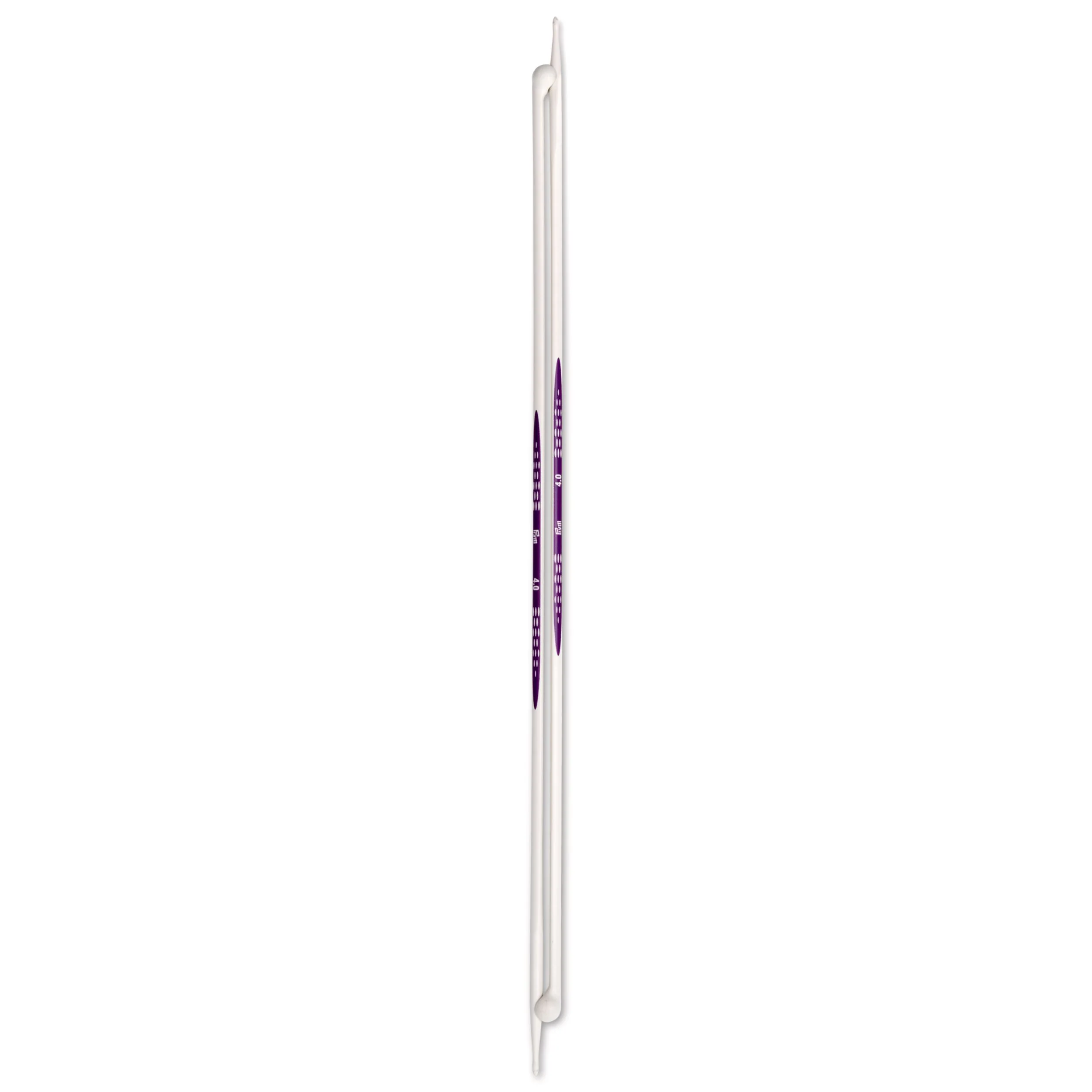 12" Ergonomic Single Point Knitting Needles, US 6 (4mm) - Image 2