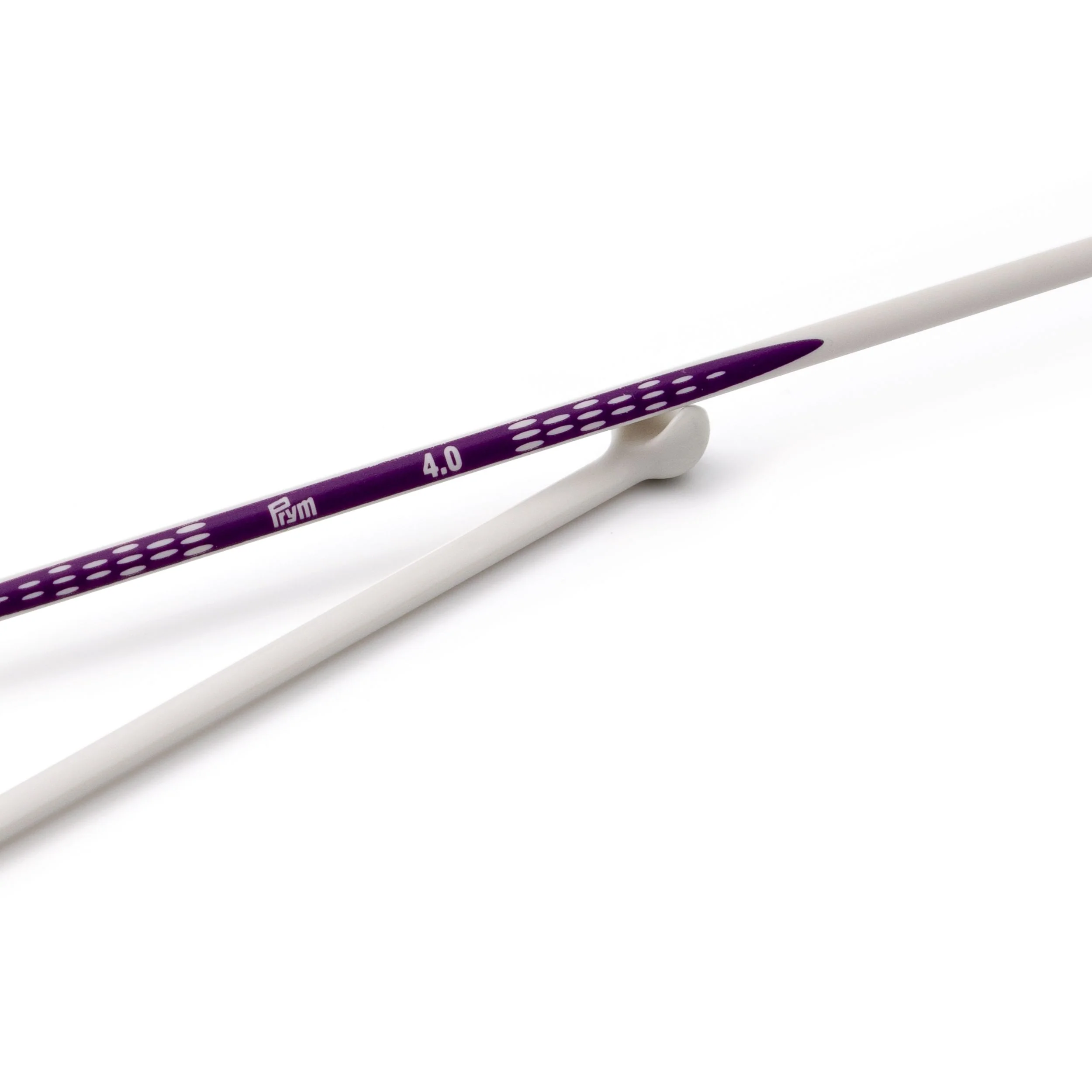 12" Ergonomic Single Point Knitting Needles, US 6 (4mm) - Image 3