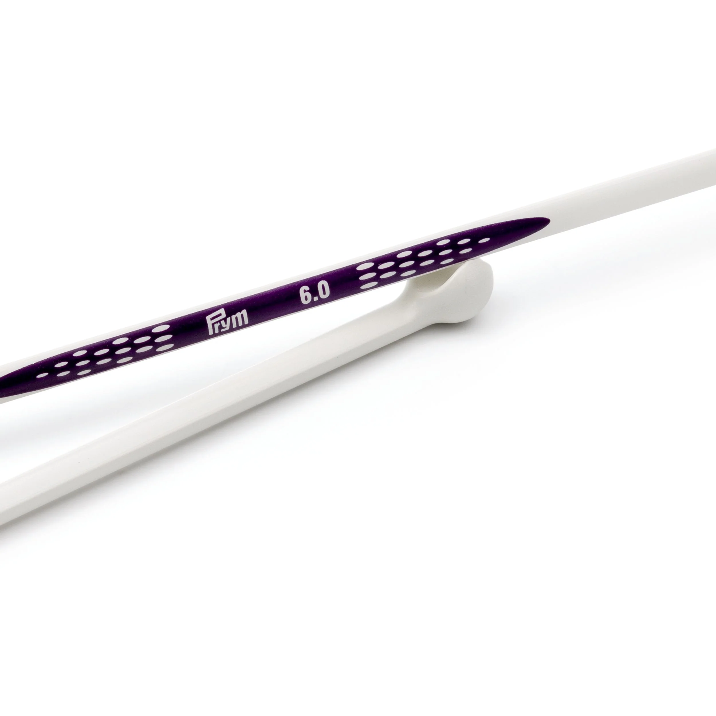 12" Ergonomic Single Point Knitting Needles, US 10 (6mm) - Image 3