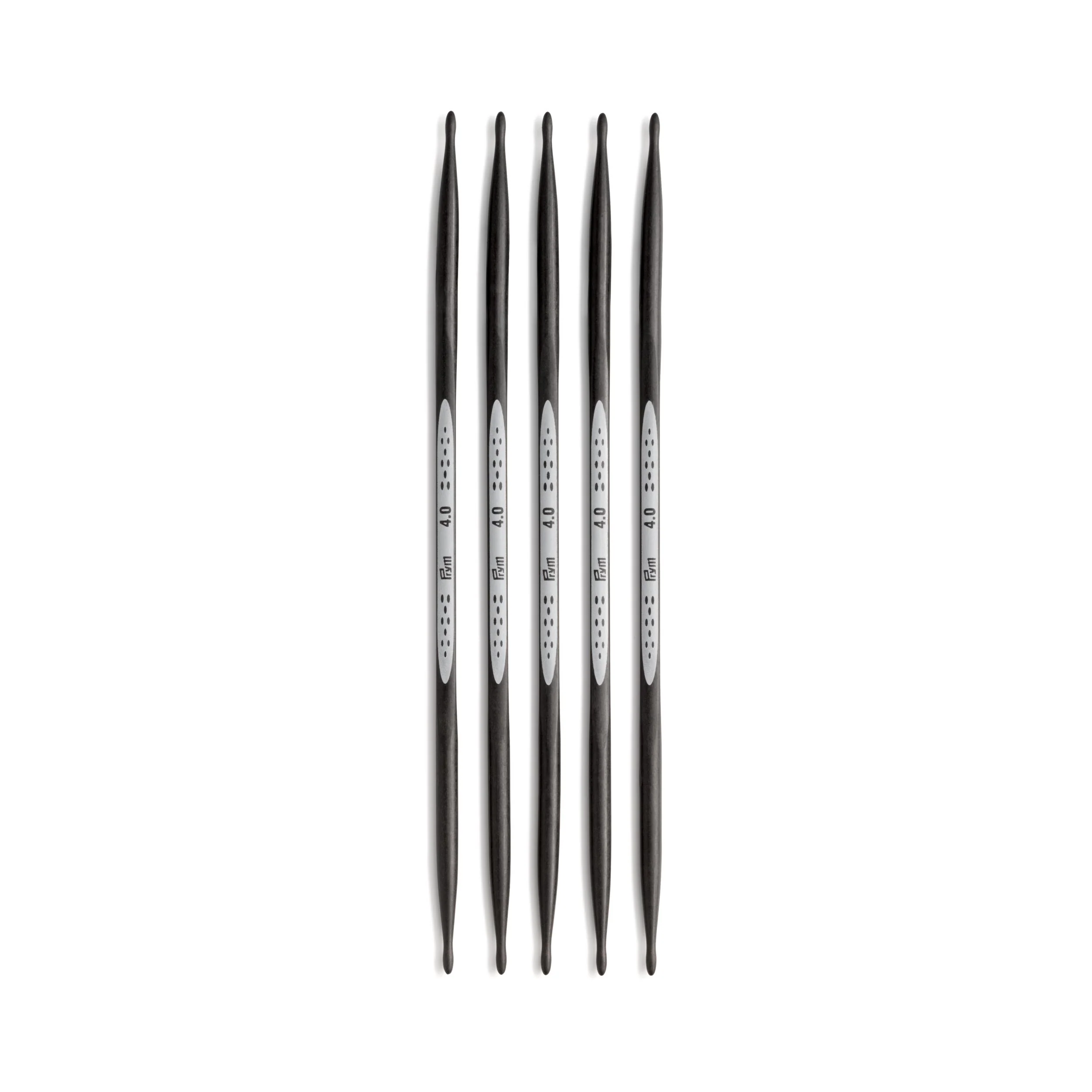 6" Ergonomic Double Point Knitting Needles, Carbon, US 6 (4mm) - Image 2