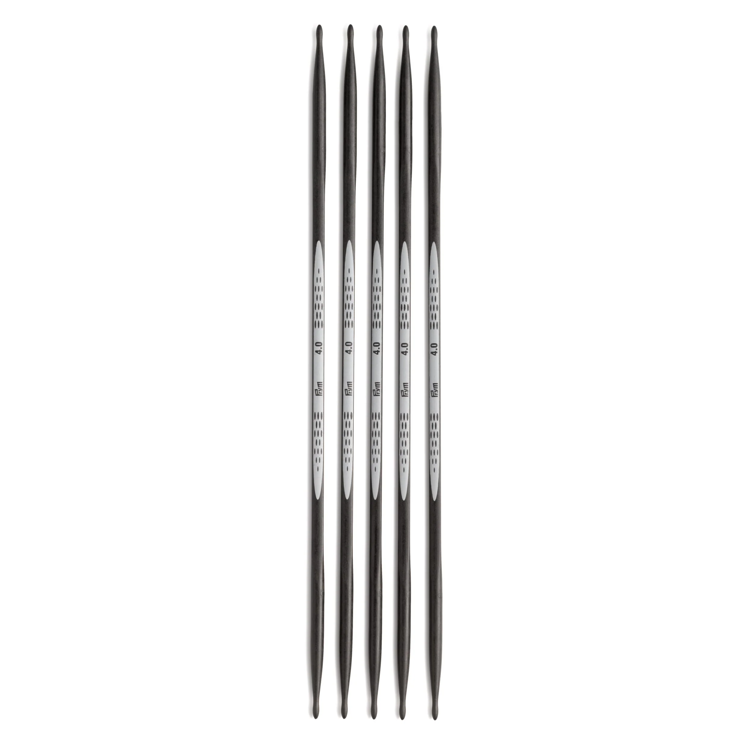 8" Ergonomic Double Point Knitting Needles, Carbon, US 6 (4.0mm) - Image 2