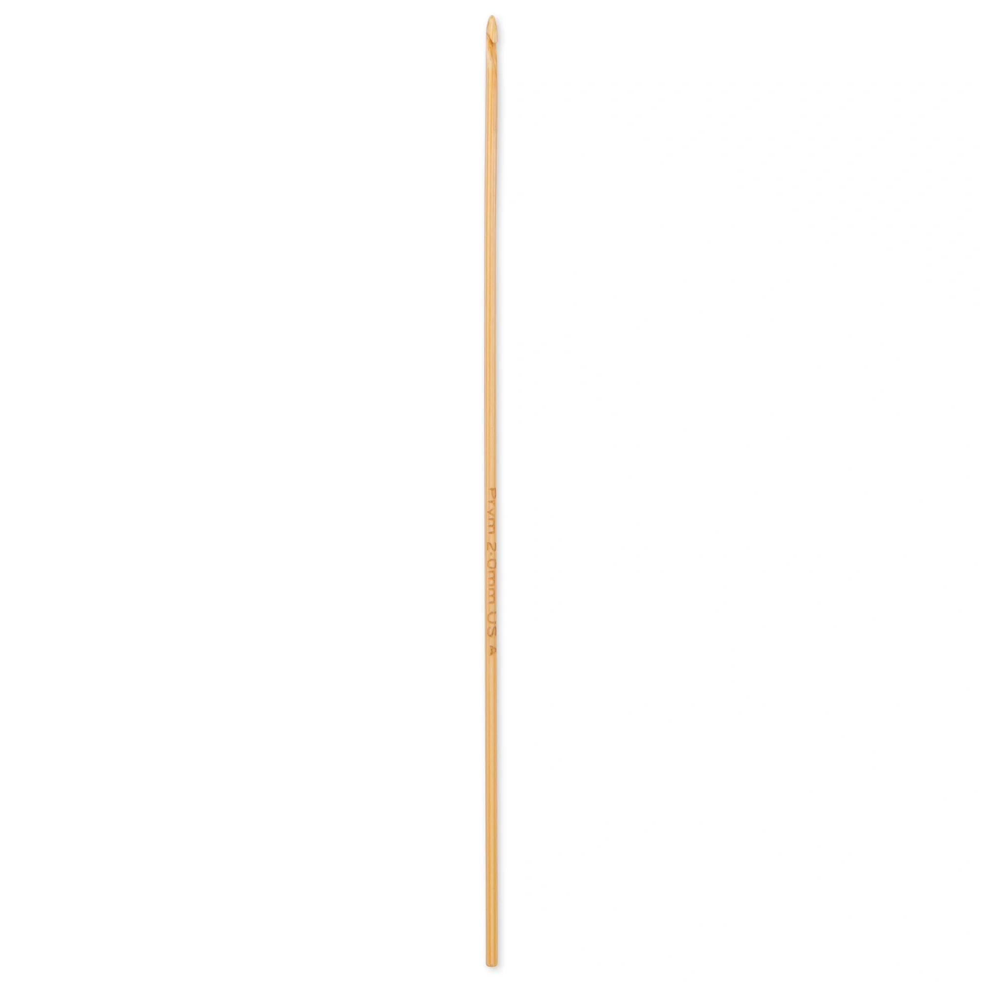6" Crochet Hook, Bamboo, US A (2mm) - Image 2