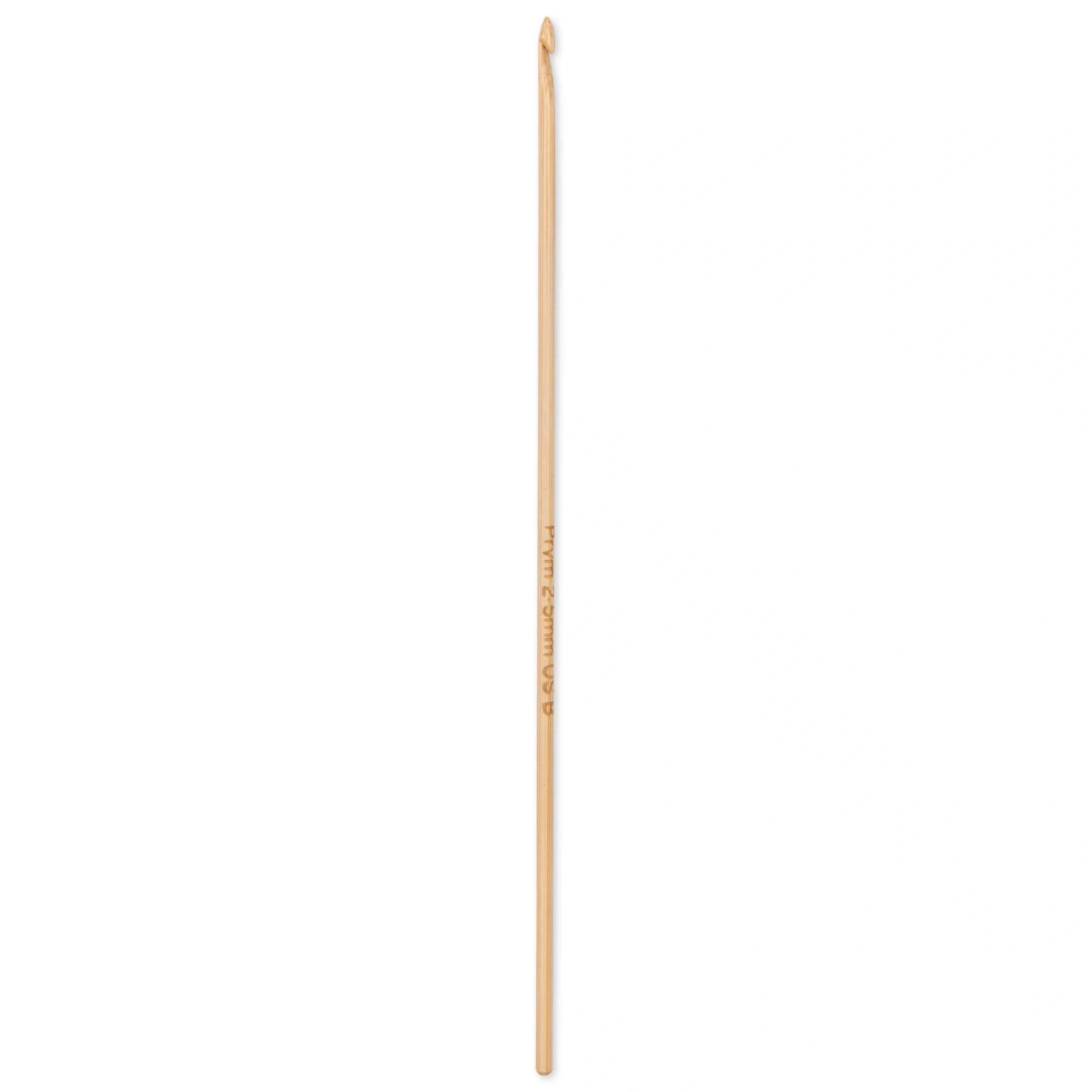 6" Crochet Hook, Bamboo, US B (2.5mm) - Image 2