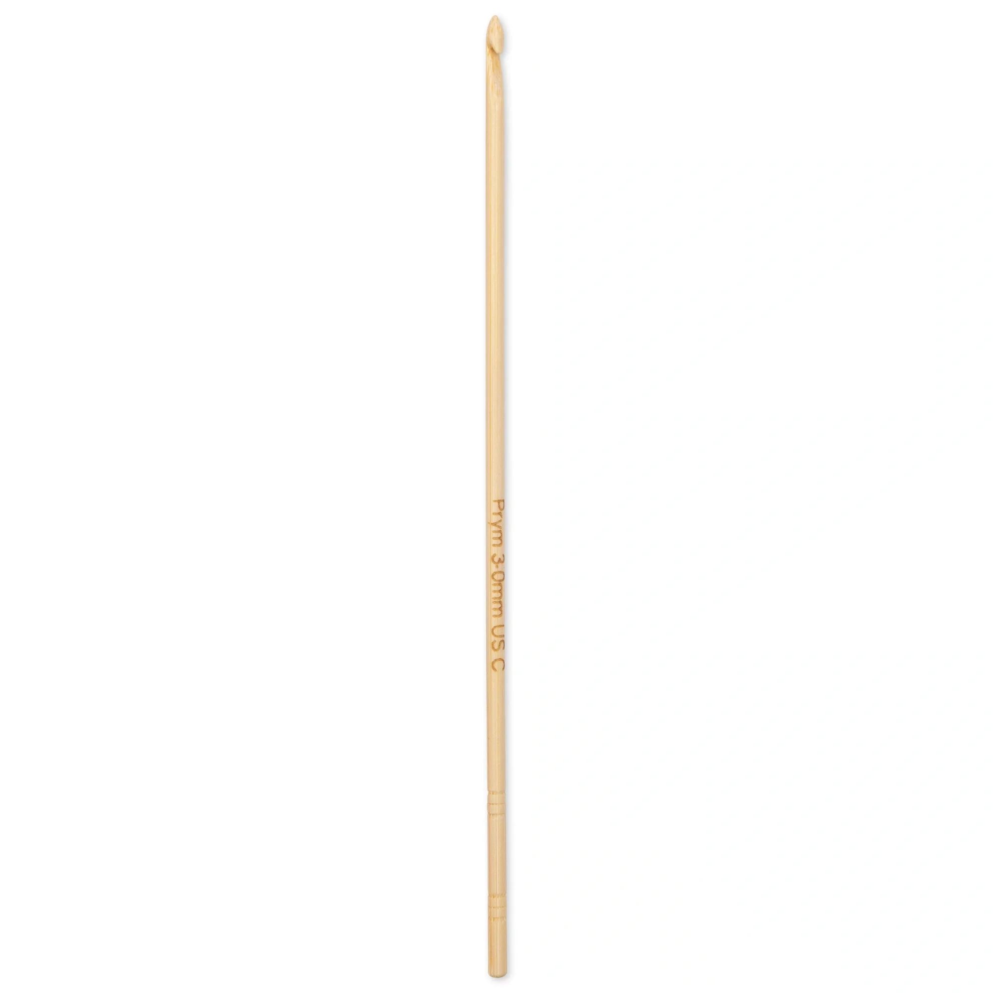 6" Crochet Hook, Bamboo, US C (3mm) - Image 2