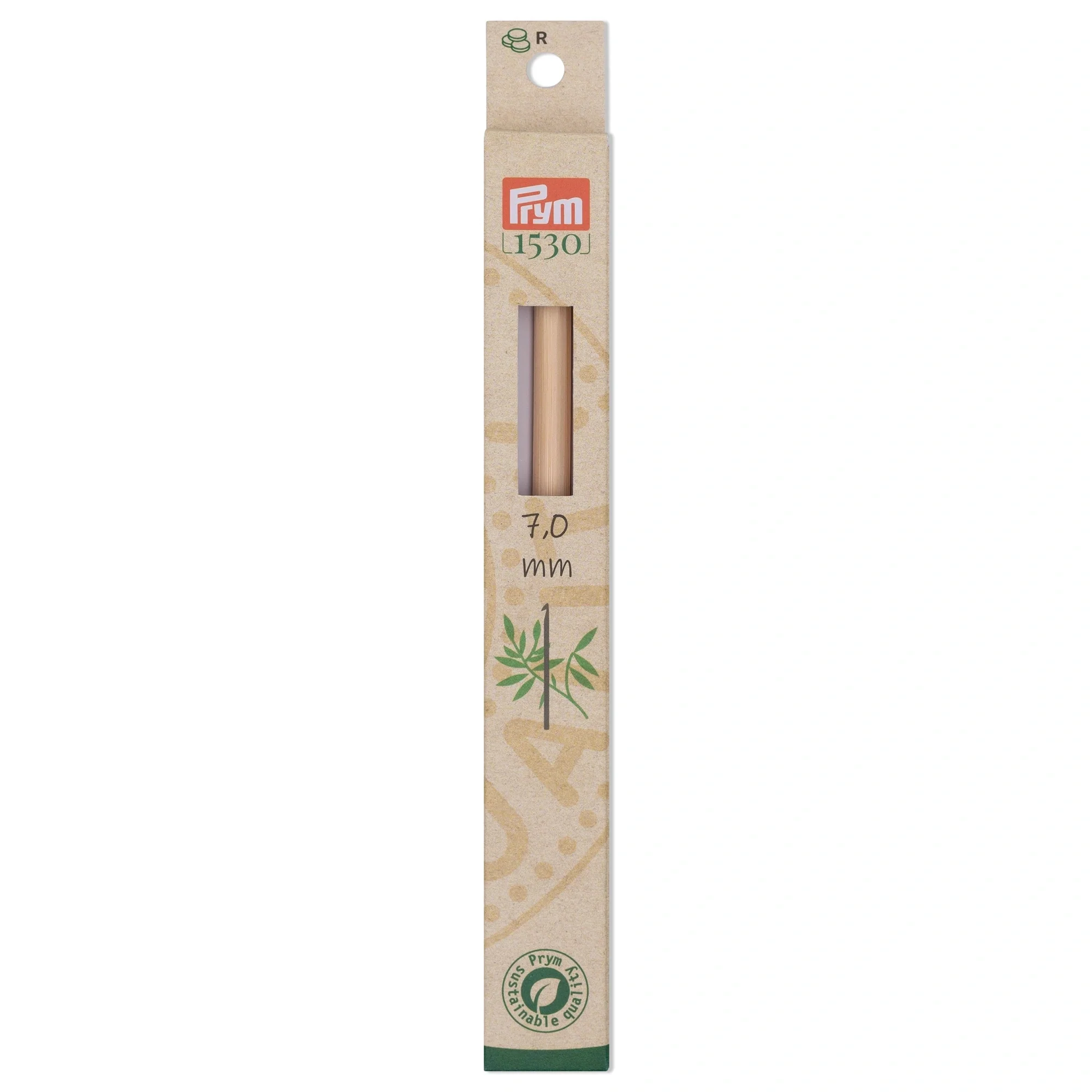 6" Crochet Hook, Bamboo, 7mm - Image 2