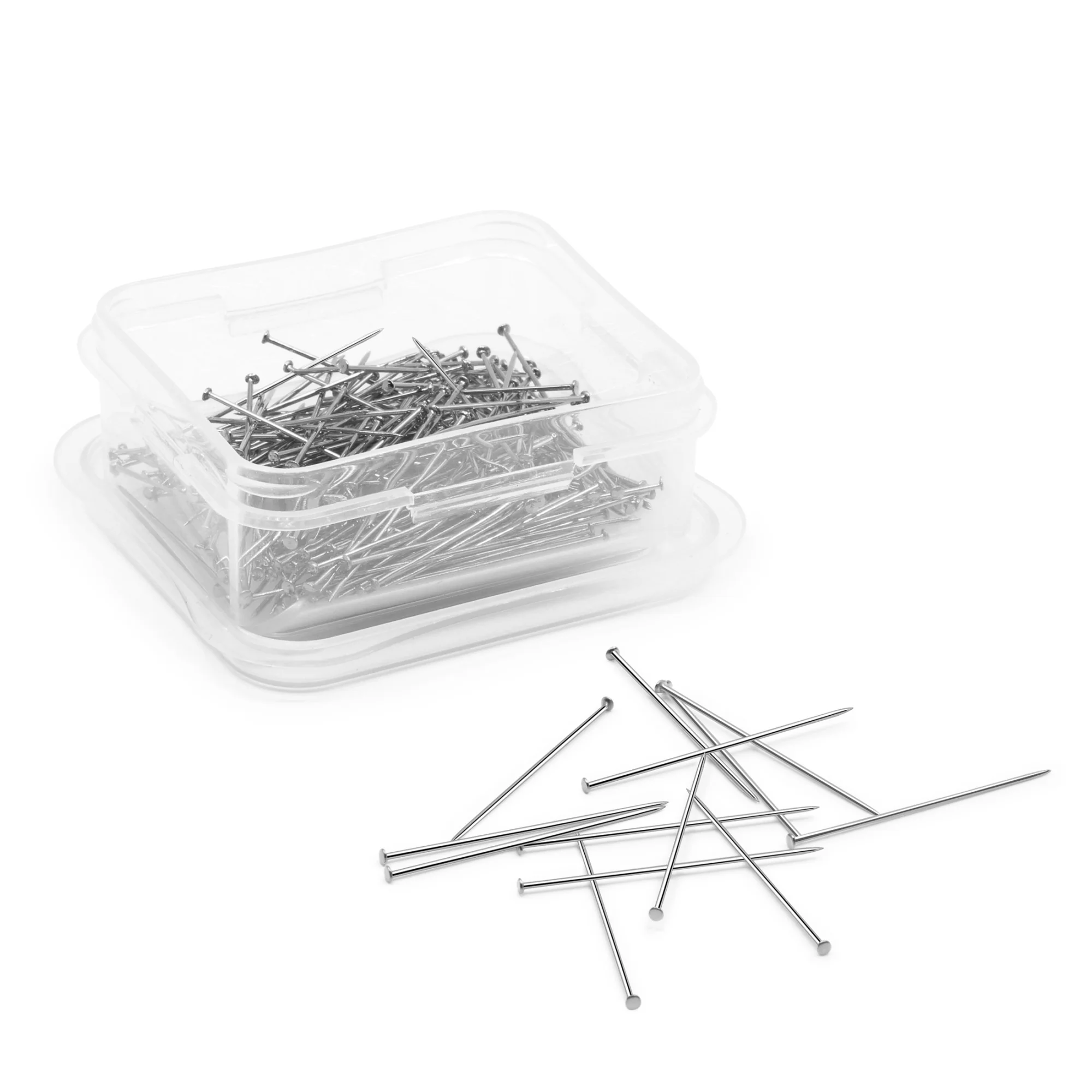 1-1/4" Brass Dressmaker Pins, Nickel, 200 pc - Image 3