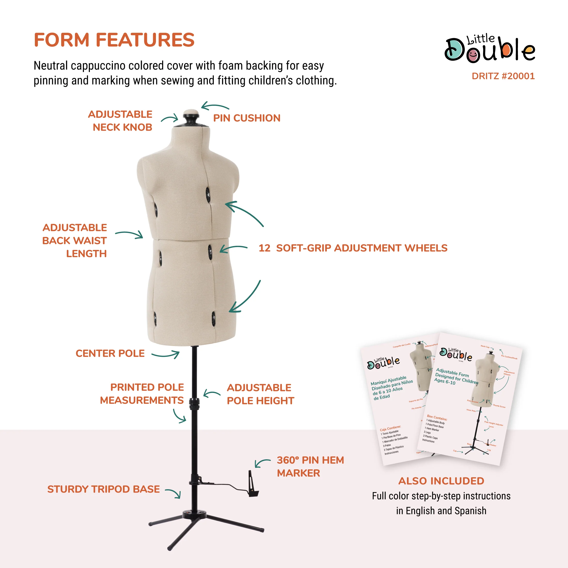 Little Double Adjustable Form, Child - Image 4