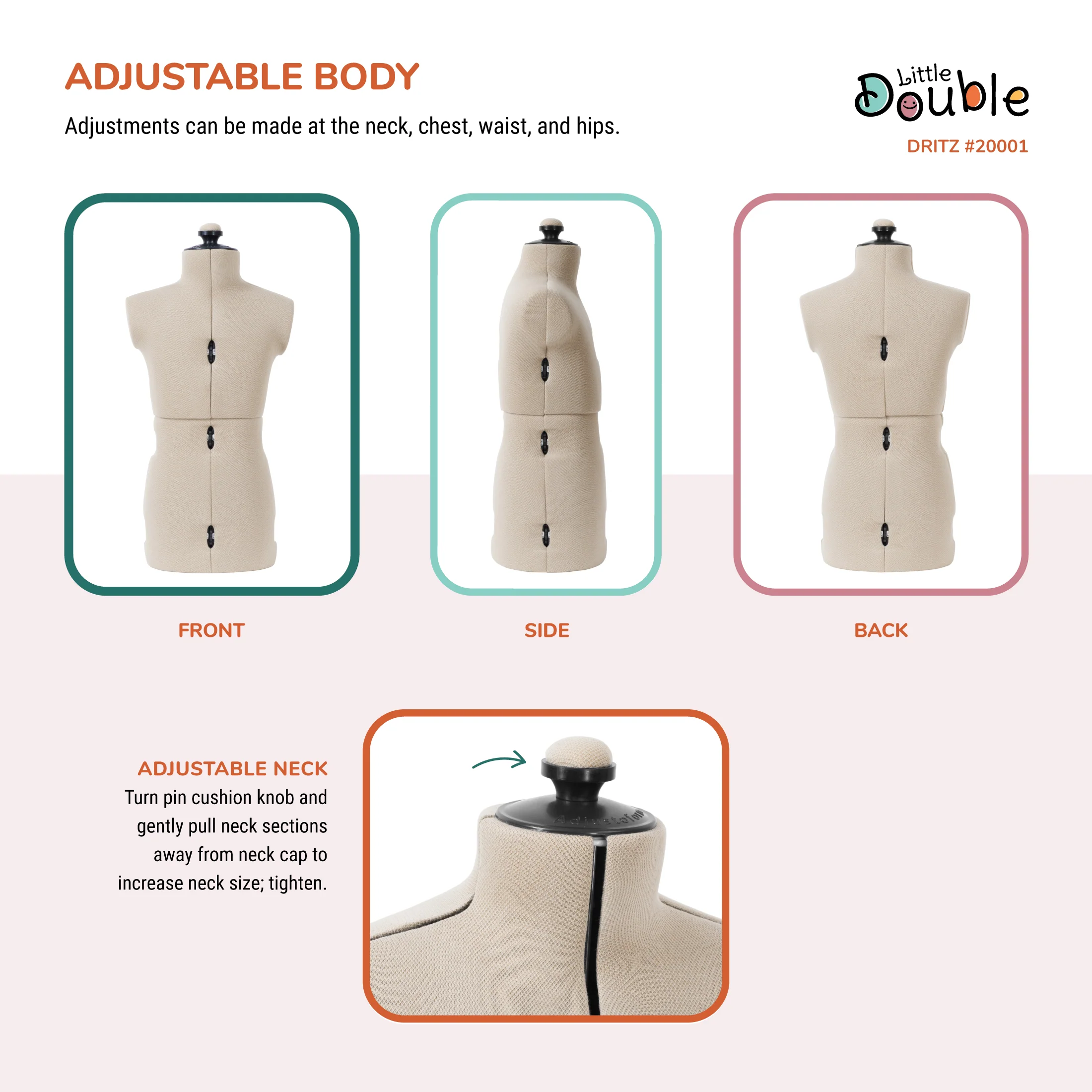Little Double Adjustable Form, Child - Image 5