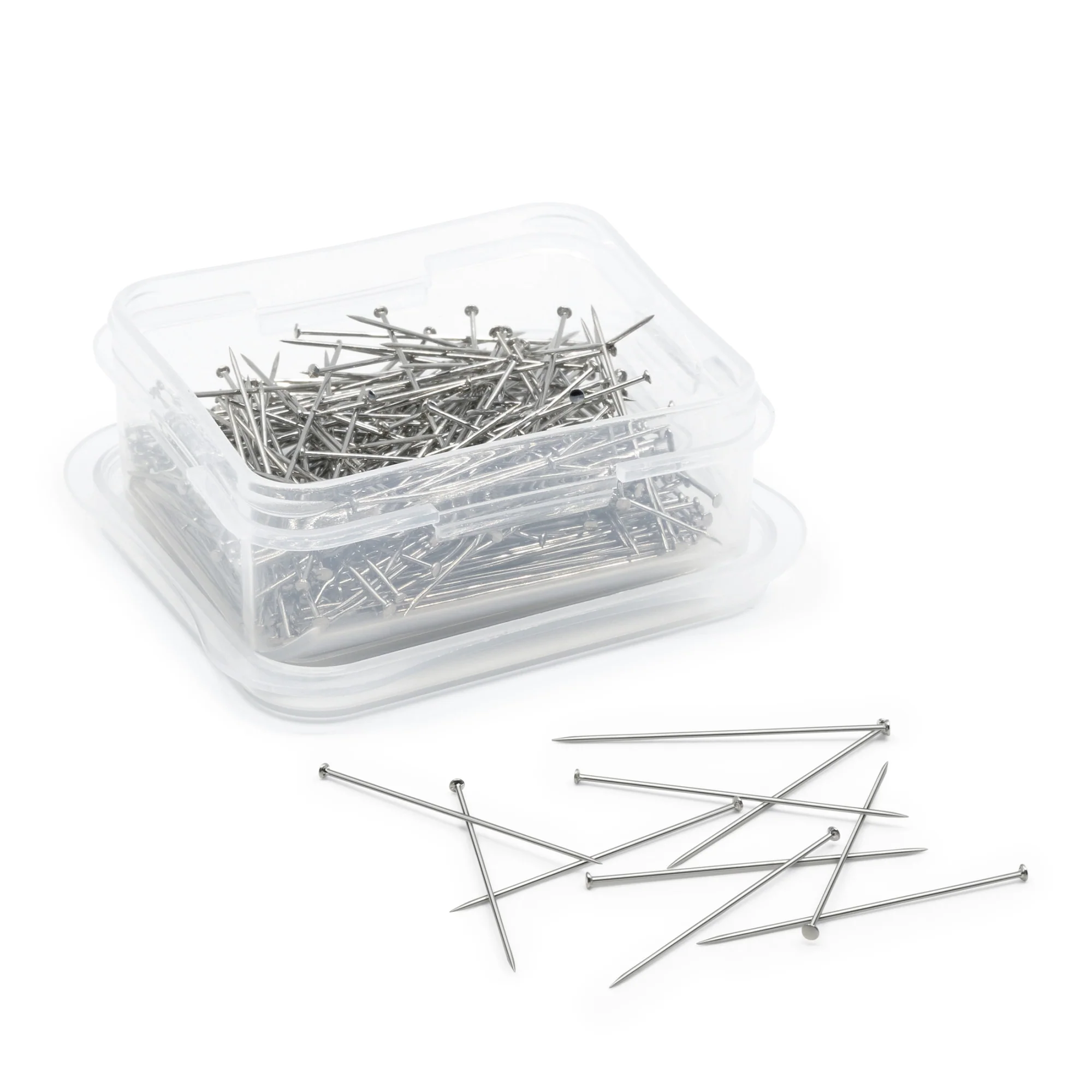 1-5/16" Extra-Long Satin Pins, Nickel, 300 pc - Image 3