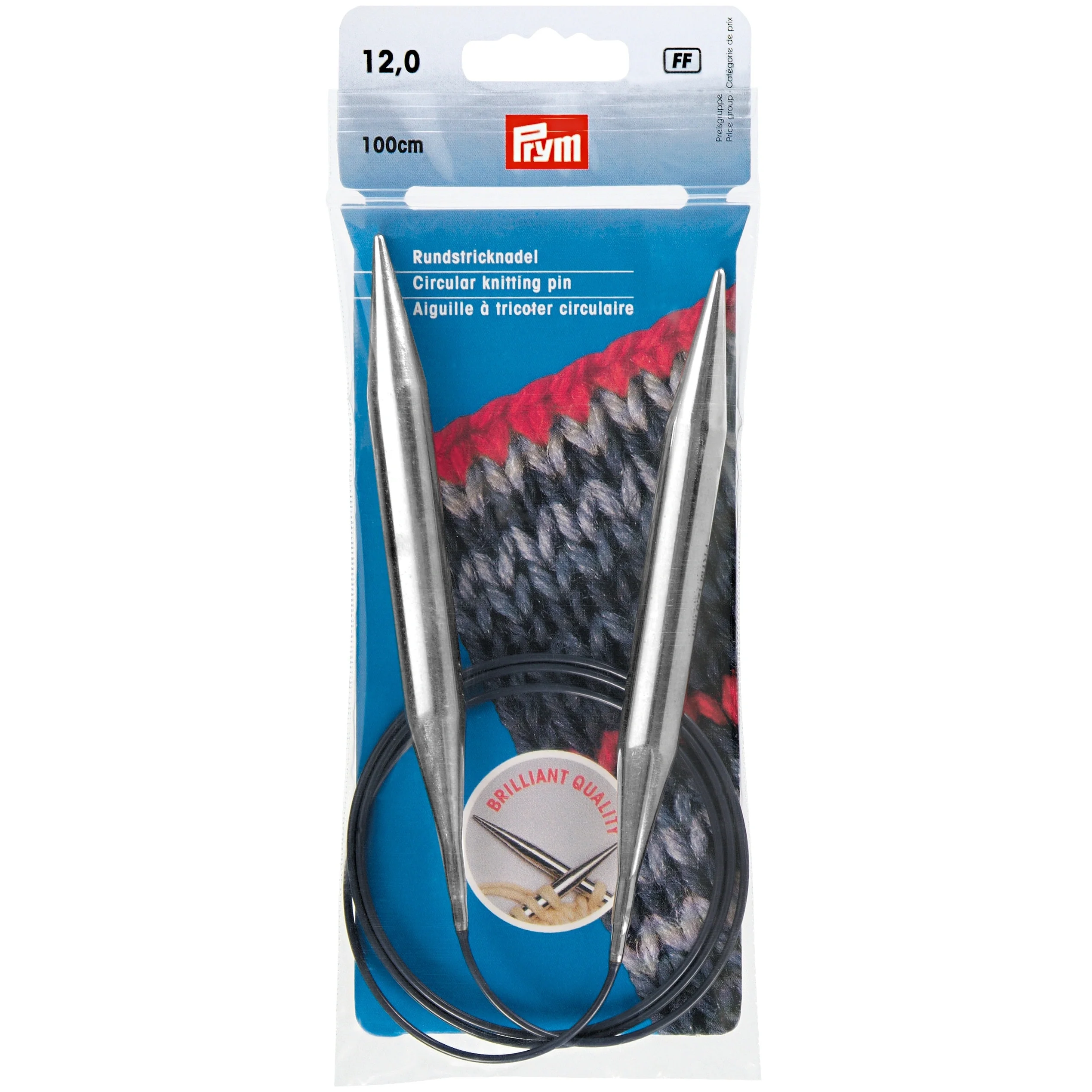 Circular Knitting Pins Brass 100 Cm 12.