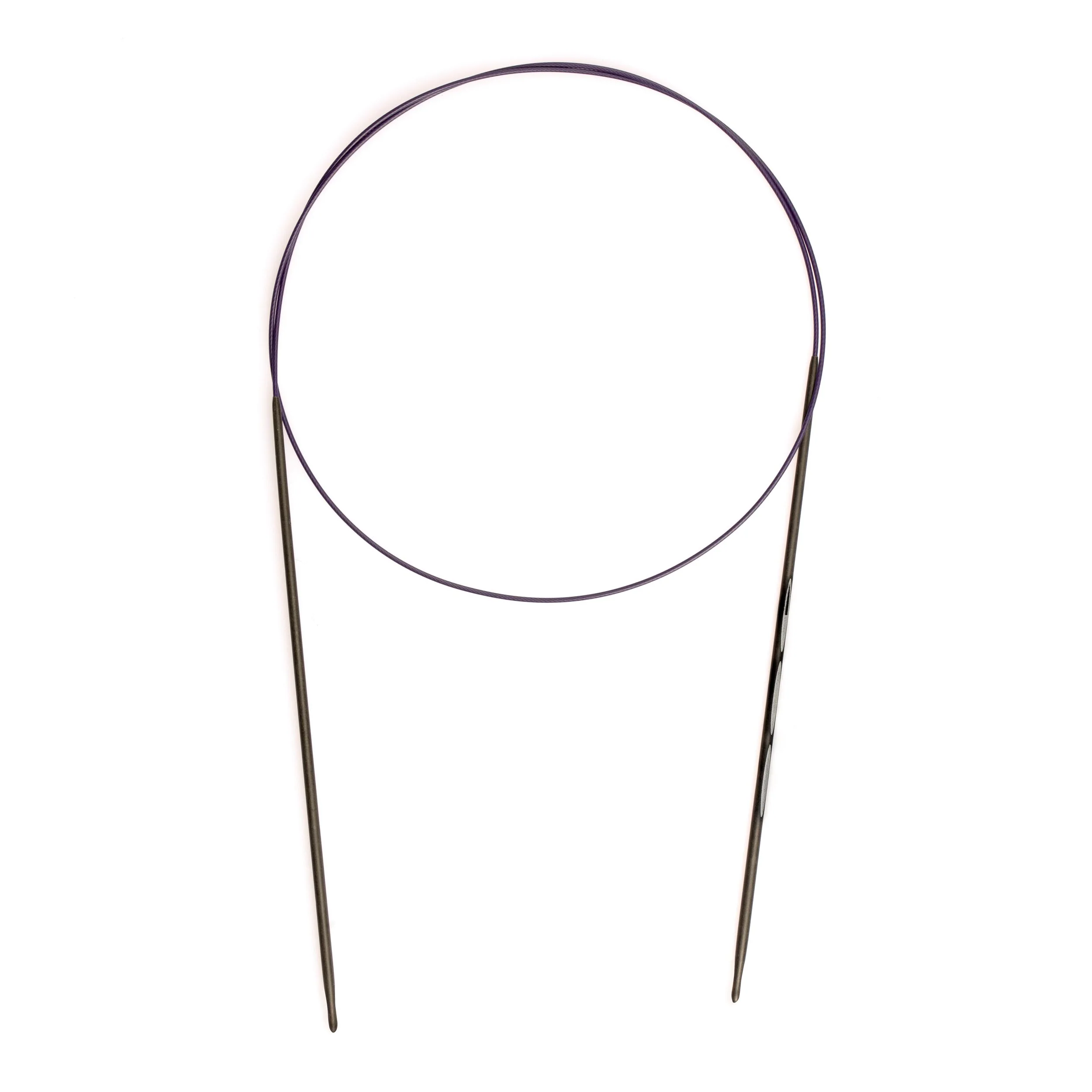 24" Ergonomic Circular Knitting Needles, Carbon, US 1.5 (2.5mm) - Image 2