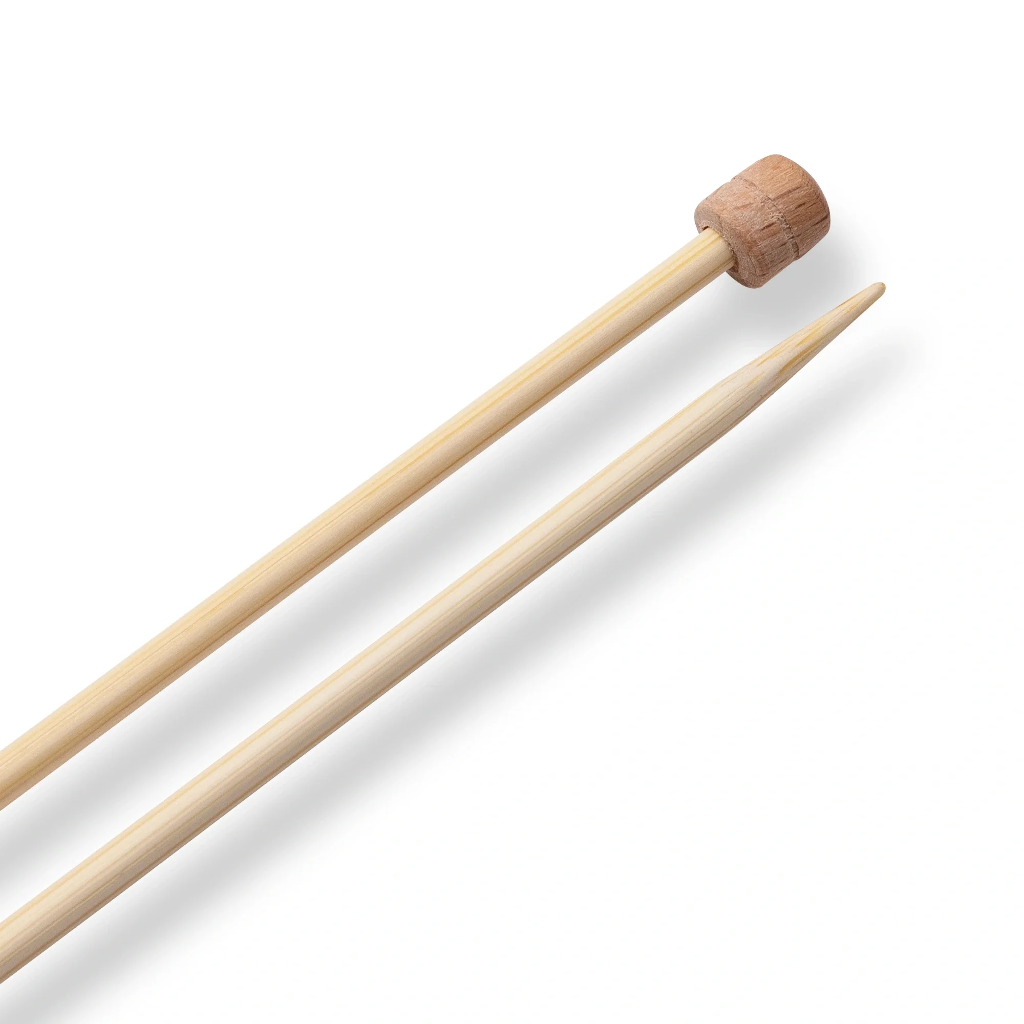 13" Single Point Knitting Needles, Bamboo, US 4 (3.5mm) - Image 3