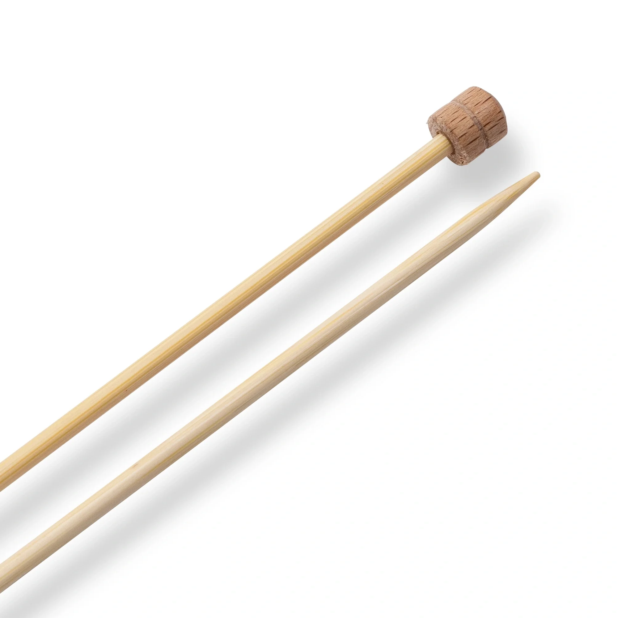 13" Single Point Knitting Needles, Bamboo, US 2 (2.75mm) - Image 3