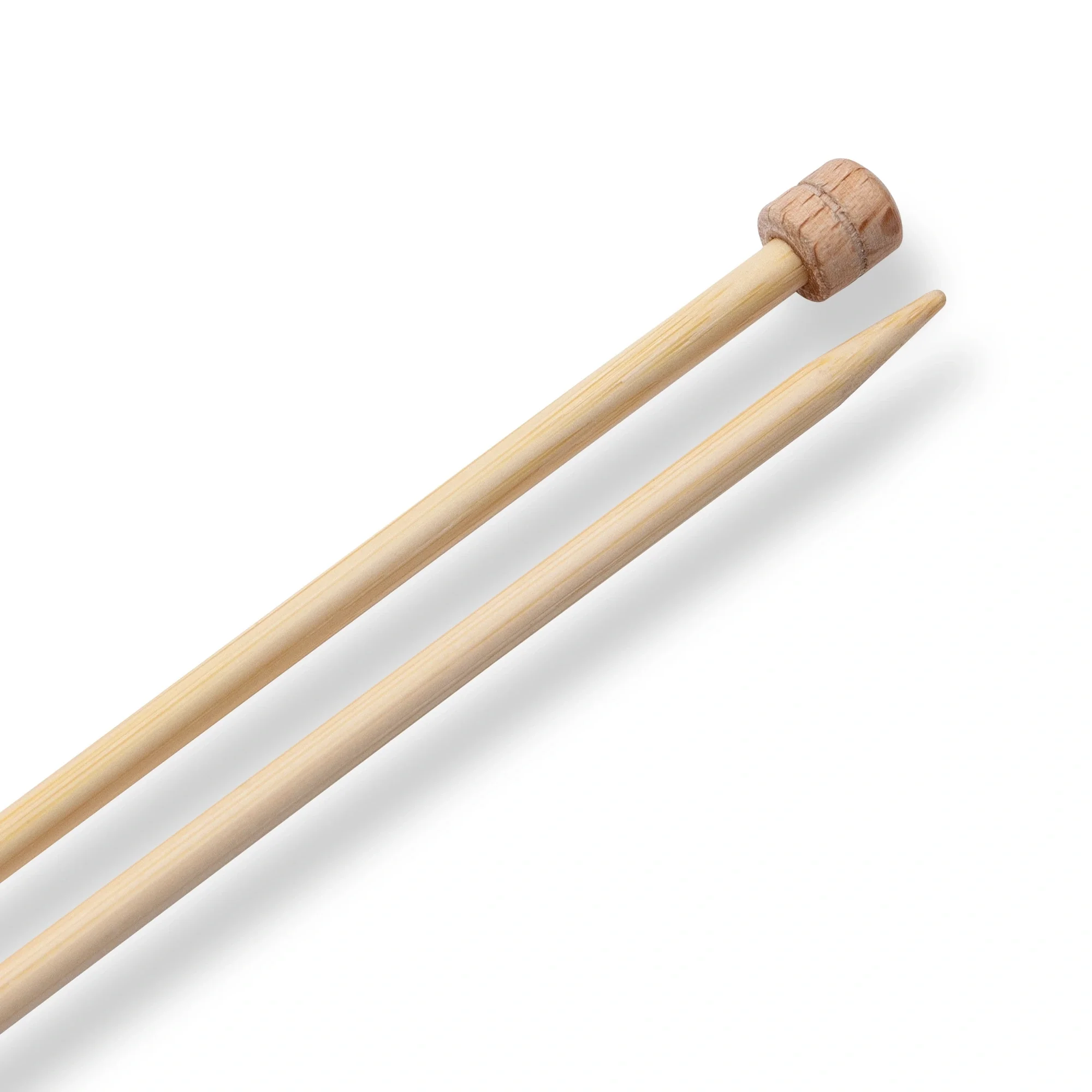 13" Single Point Knitting Needles, Bamboo, US 5 (3.75mm) - Image 3
