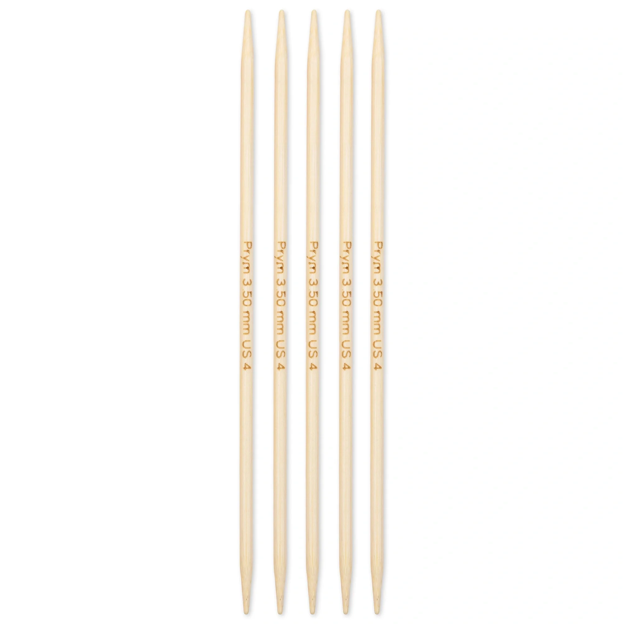 6" Double Point Knitting Needles, Bamboo, US 4 (3.5mm) - Image 2