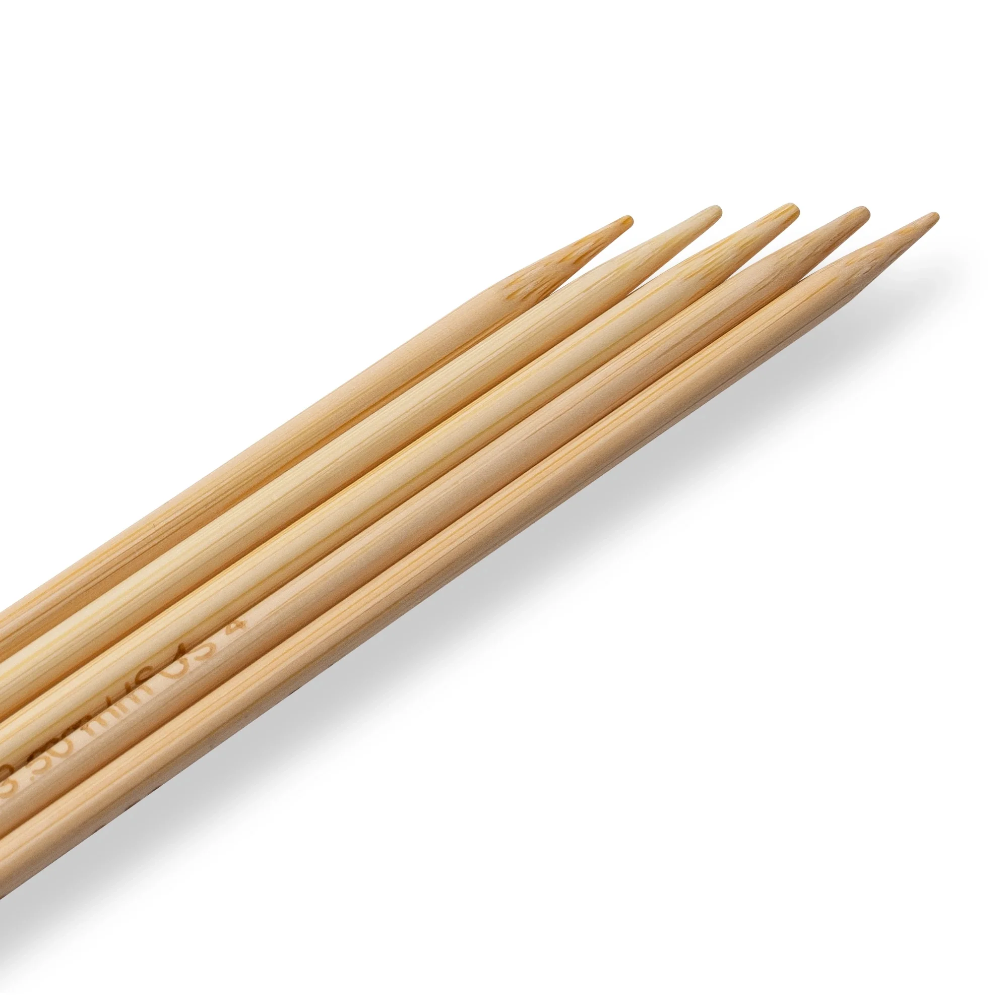6" Double Point Knitting Needles, Bamboo, US 4 (3.5mm) - Image 3