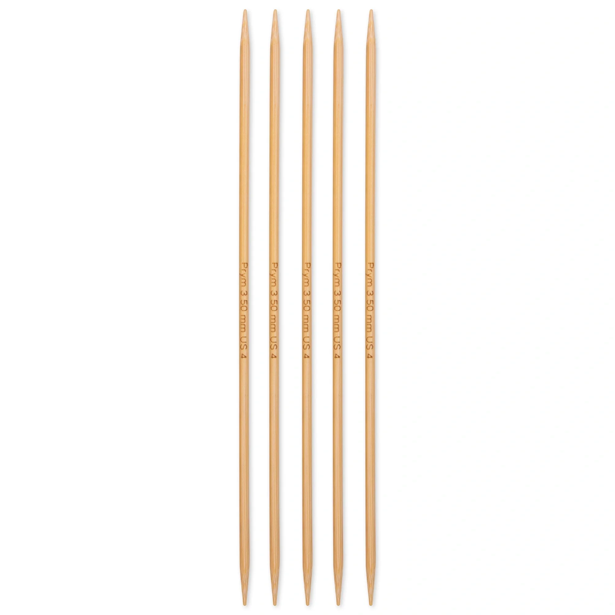 8" Double Point Knitting Needles, Bamboo, US 4 (3.5mm) - Image 2