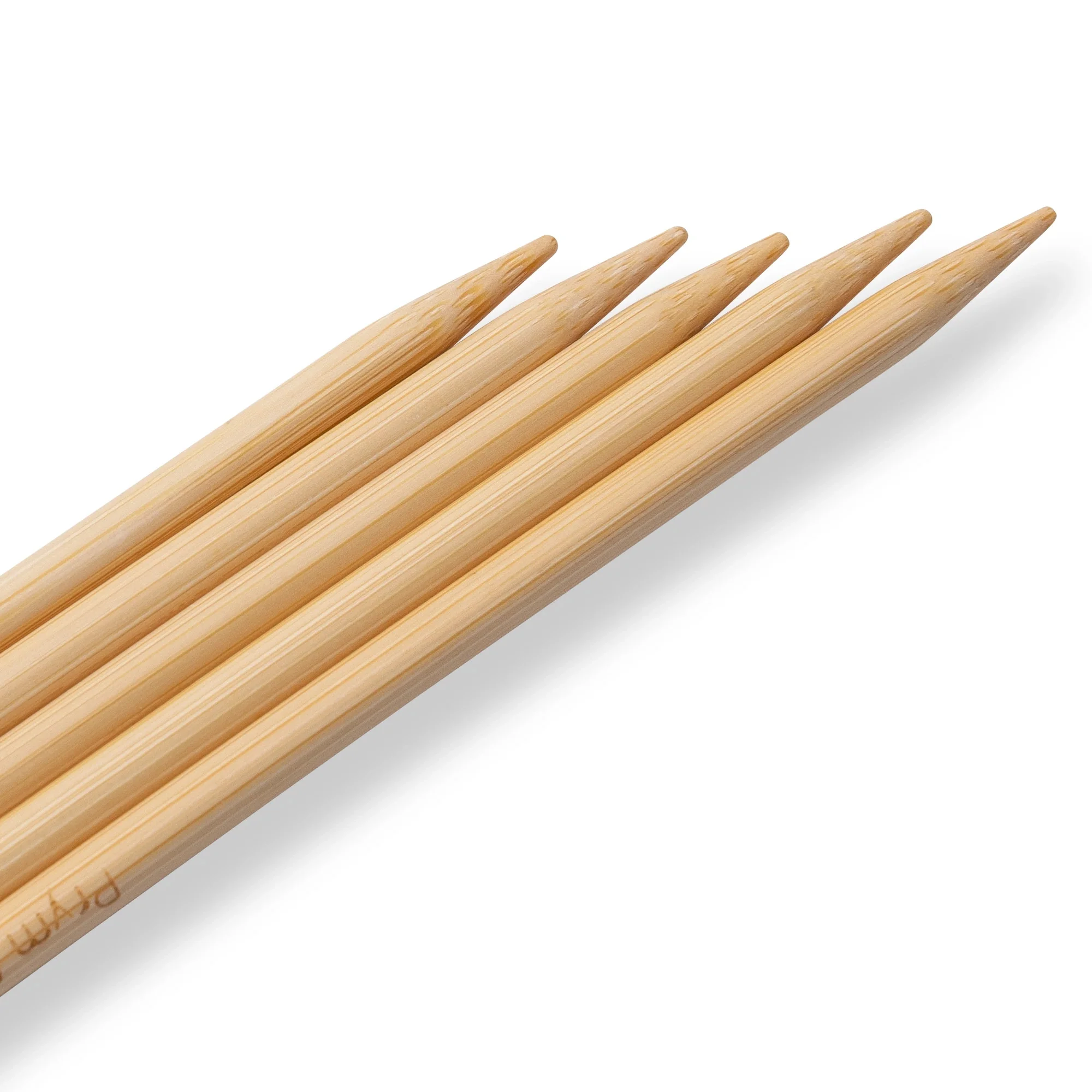 8" Double Point Knitting Needles, Bamboo, US 8 (5mm) - Image 3
