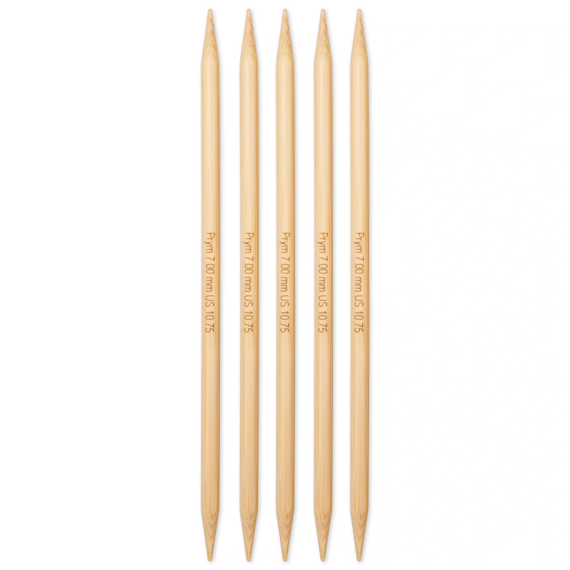 8" Double Point Knitting Needles, Bamboo, US 10.75 (7mm) - Image 2